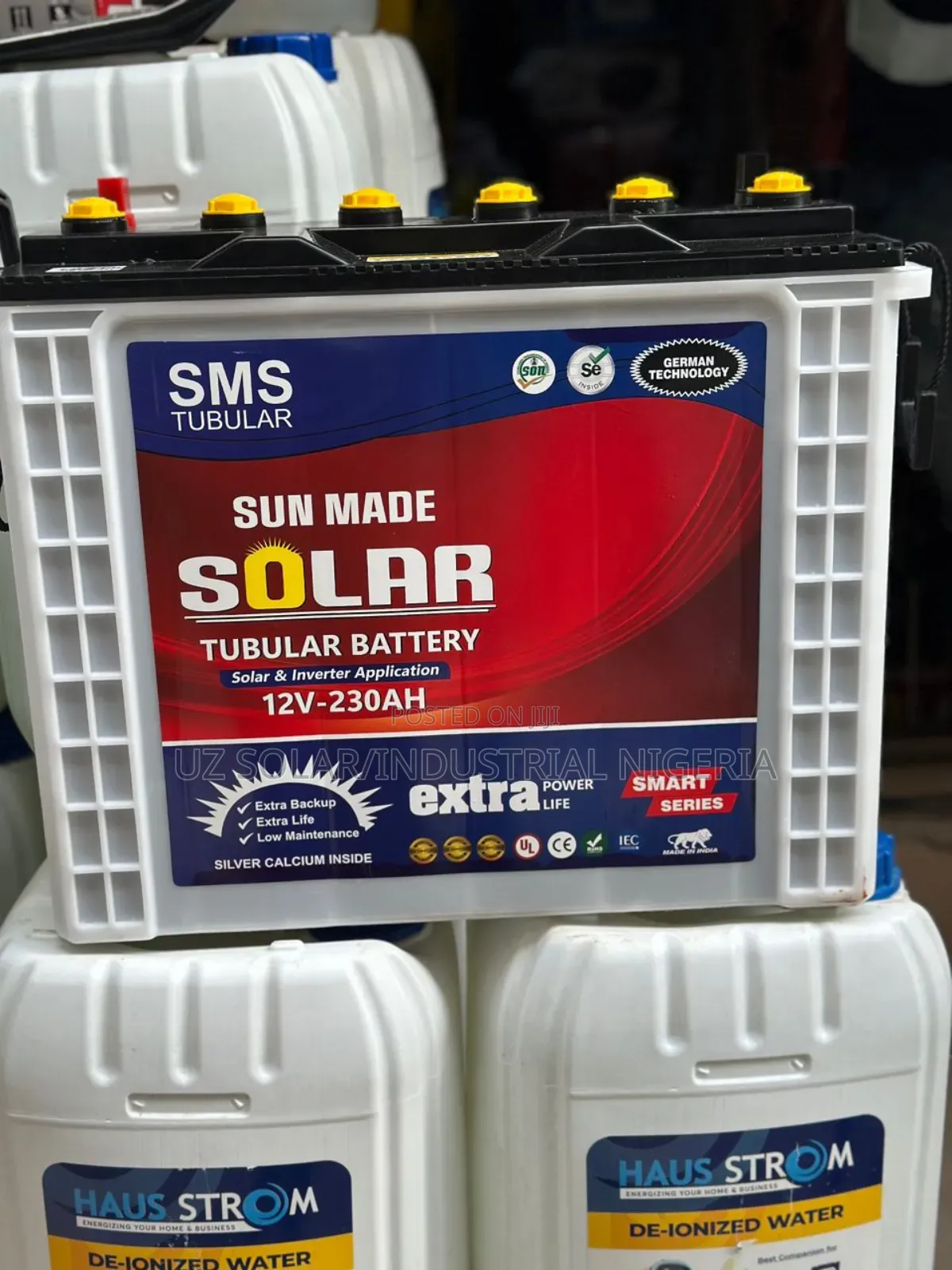 230ah SMS 12v Tubular Battery