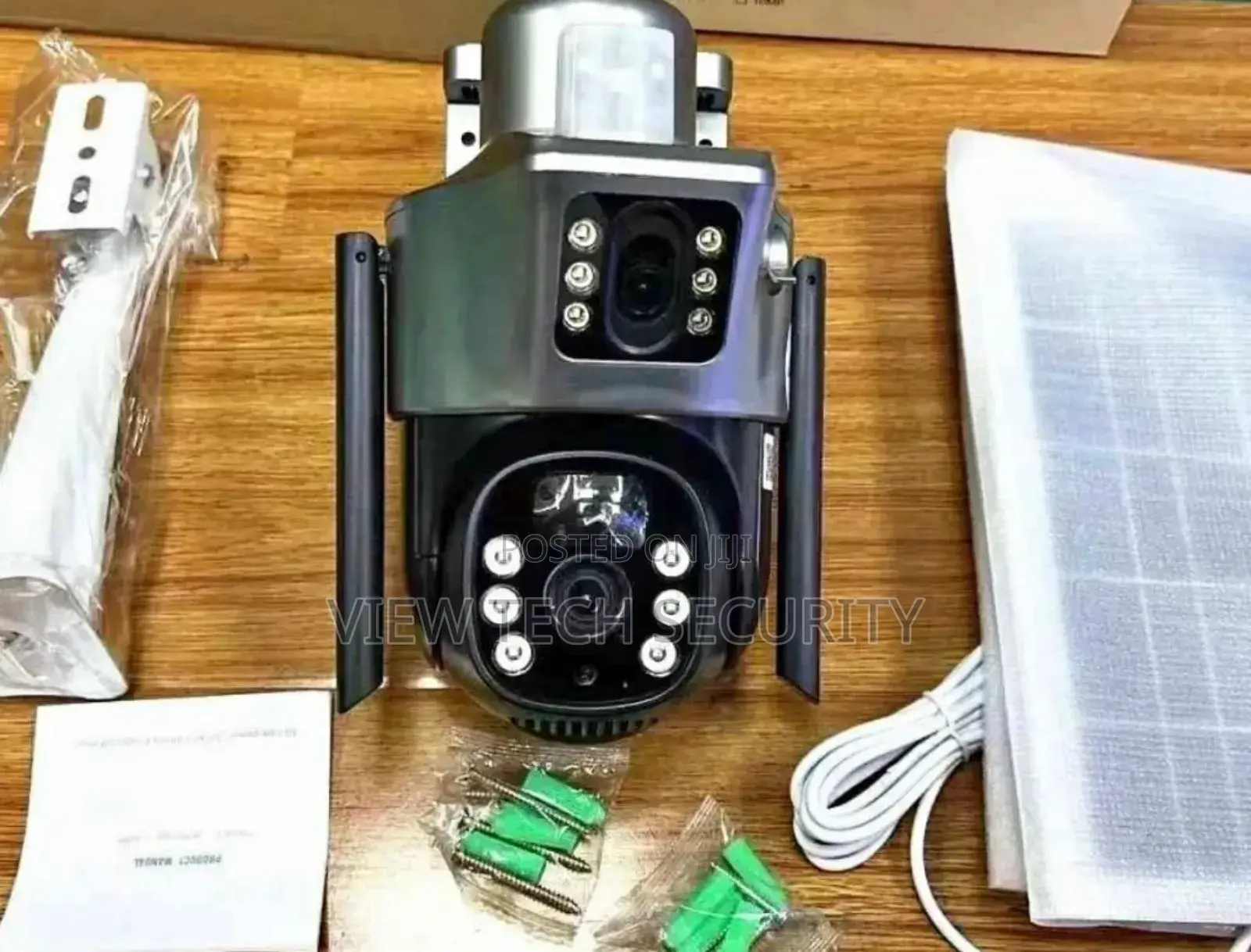 Dual Lens Solar Powered Camera Sim Slot