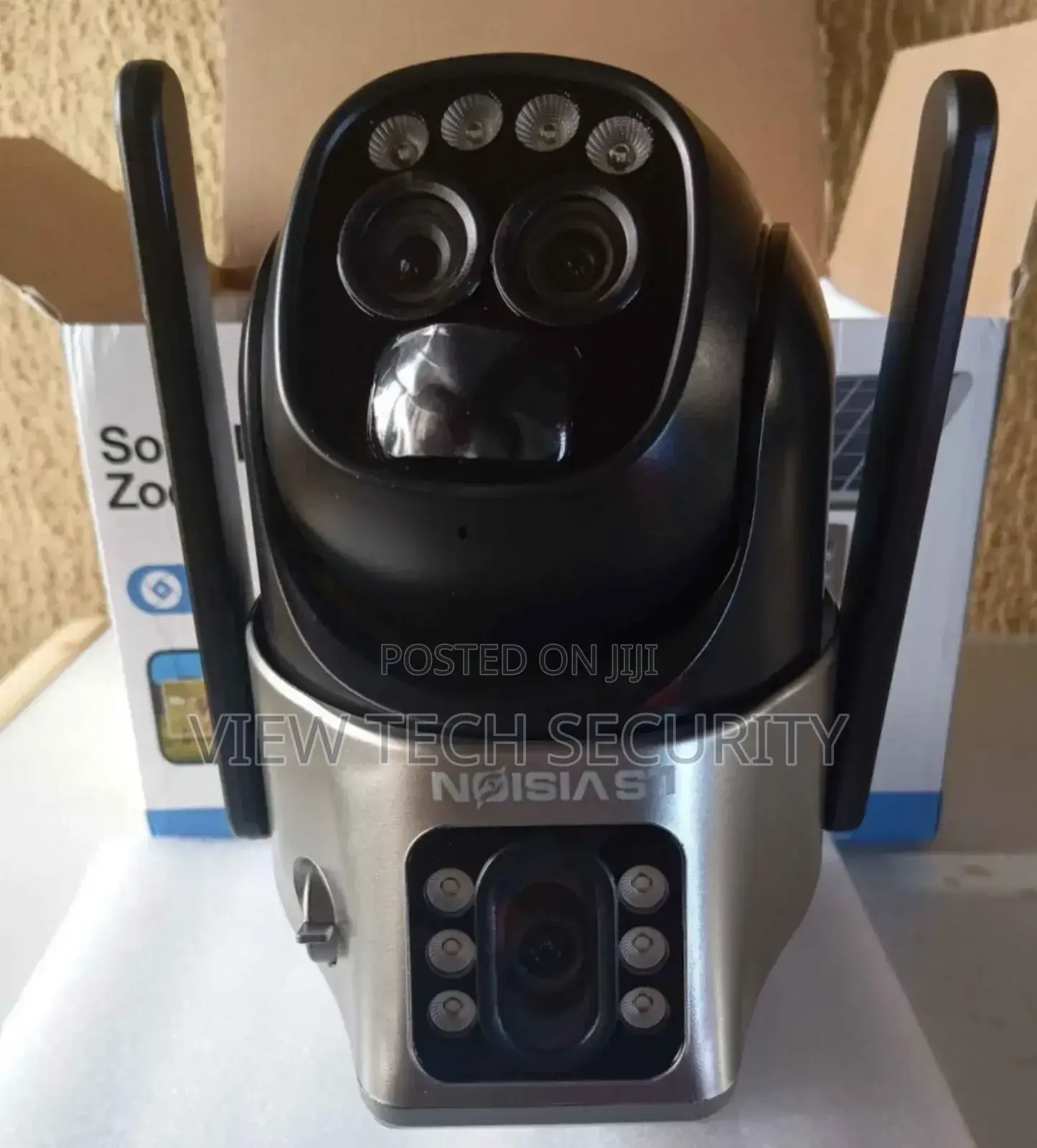 Dual Lens Solar Camera With Sim Slot