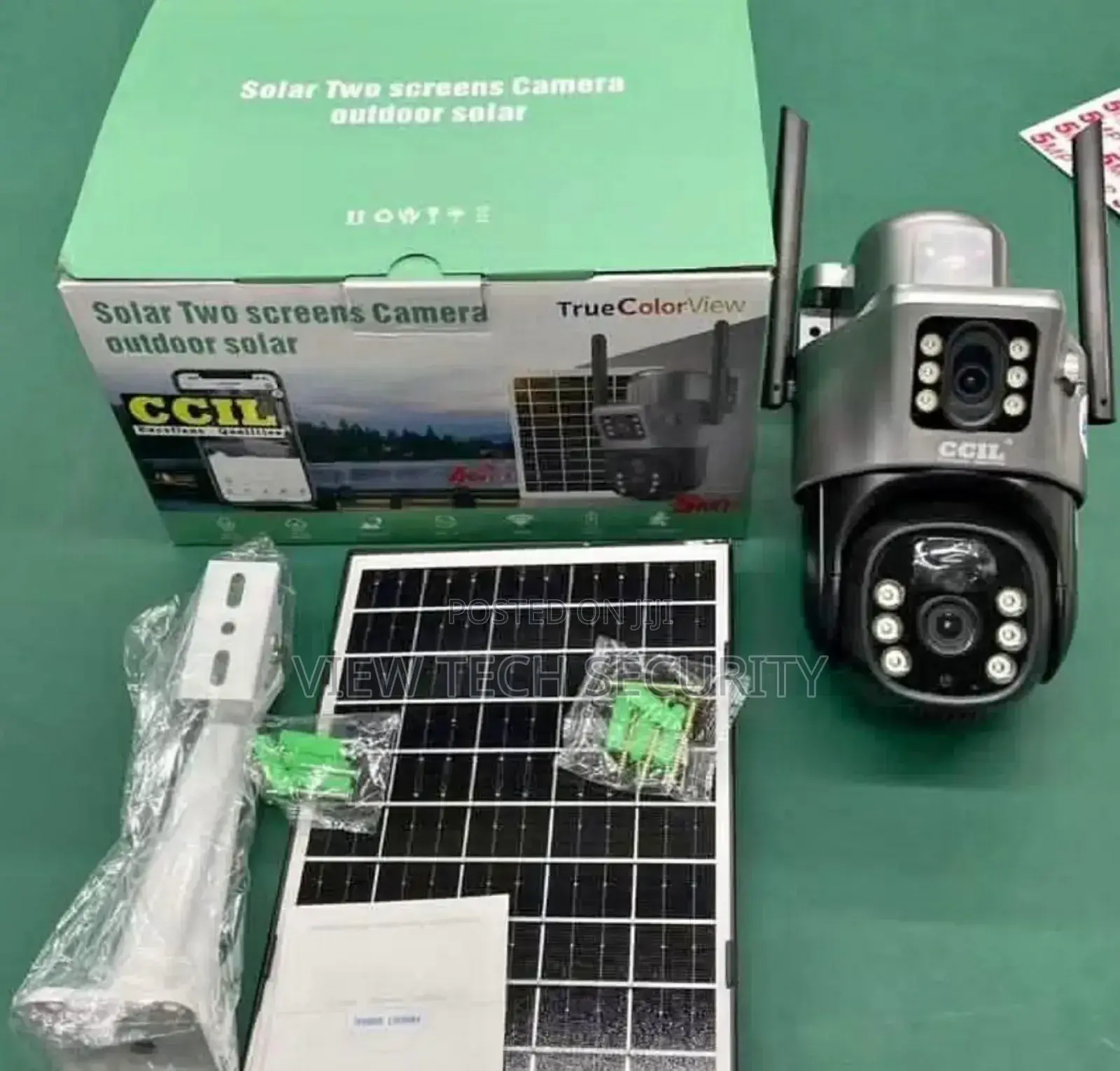 Dual Lens Solar Powered Camera