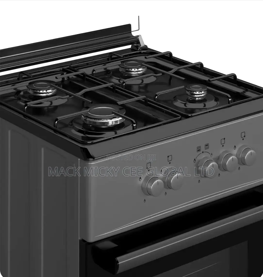 Maxi Gas Cooker 60x60 Cm (4) Burners Black Grey (Basic)