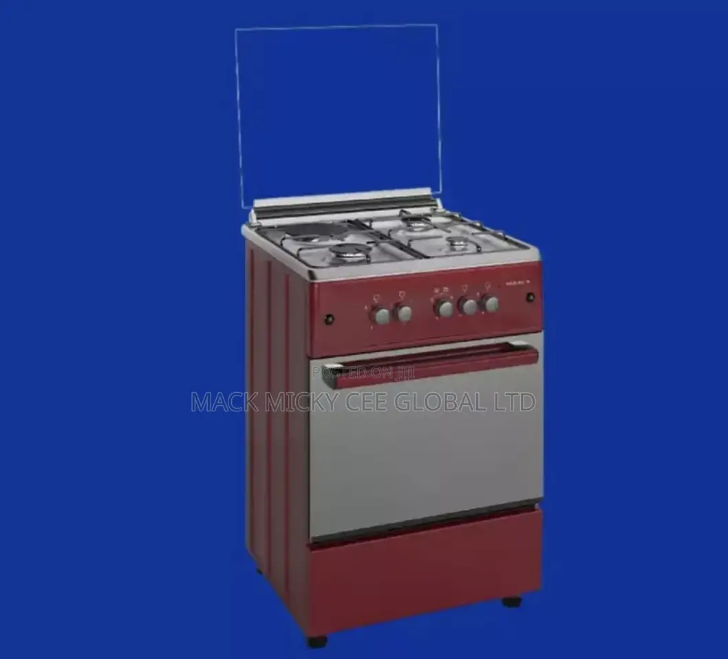 Maxi Gas Cooker 60x60 Cm (3+1) Burners Red