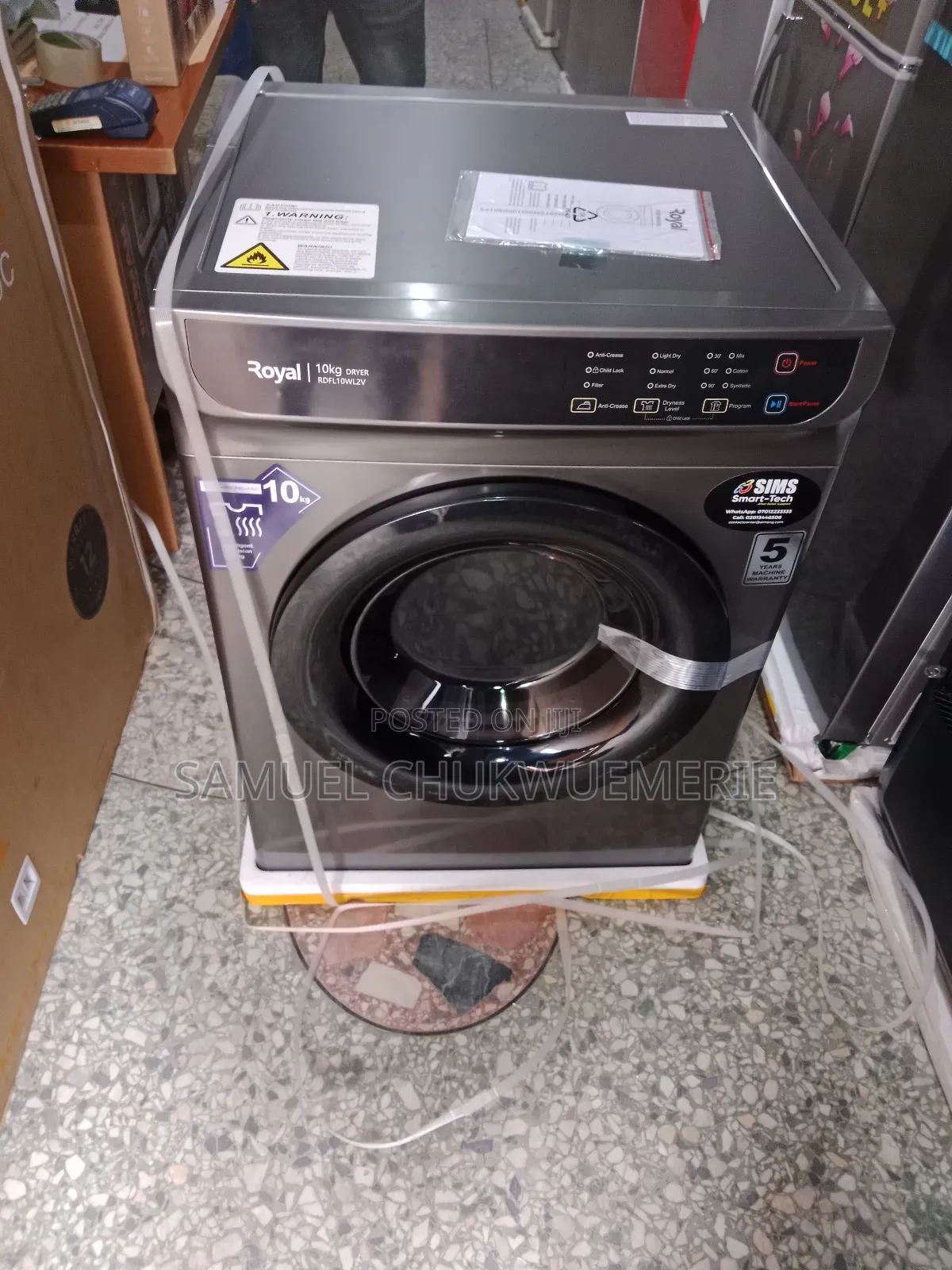 Royal Dryer 10kg 5years Warranty