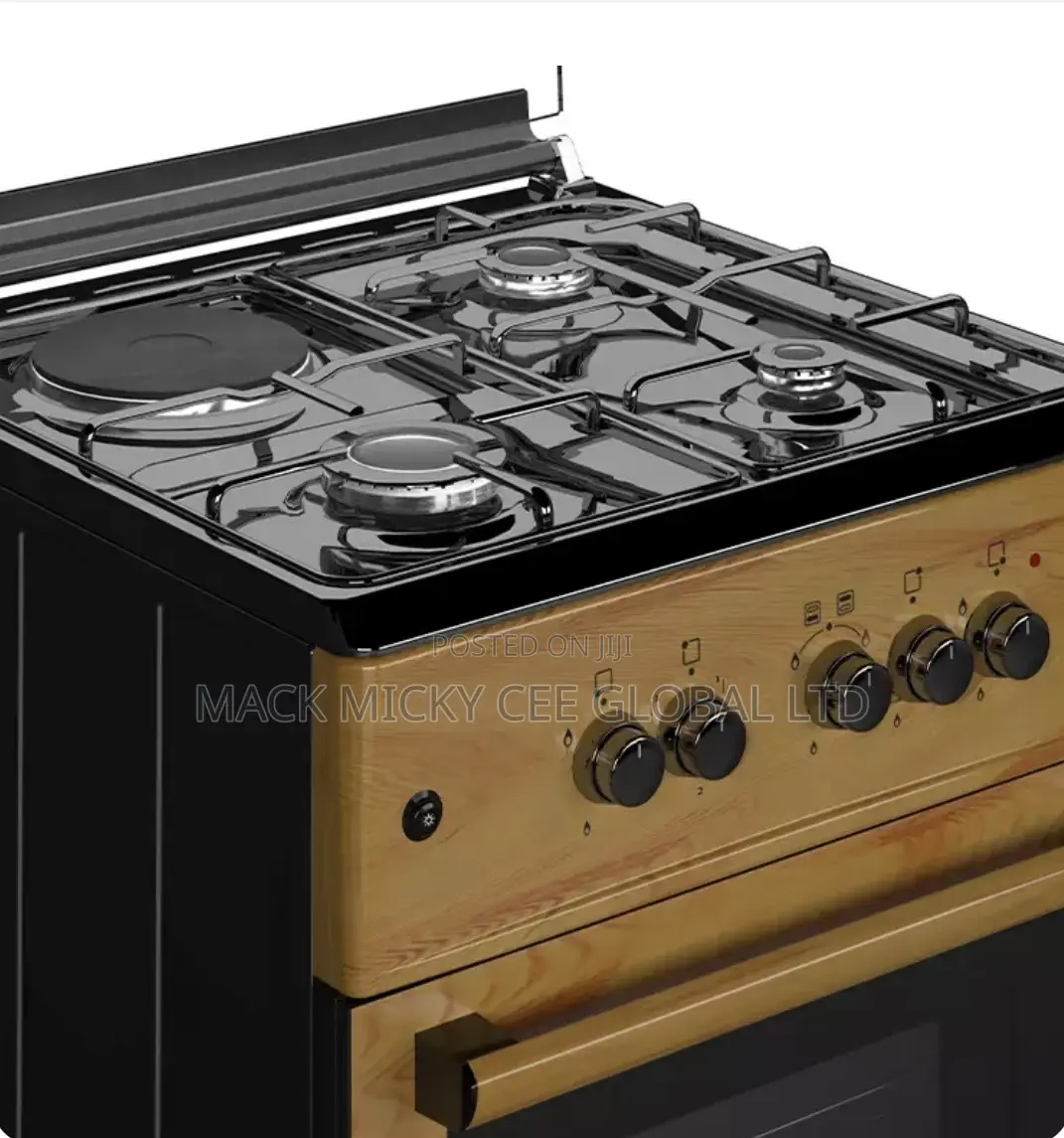Maxi Gas Cooker 60x60 Cm (3+1) Burners Igl Wood