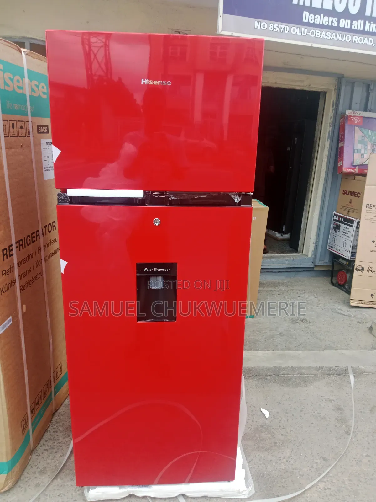 Hisense Standing Fridge With Dispenser Low Voltage 1year Warranty