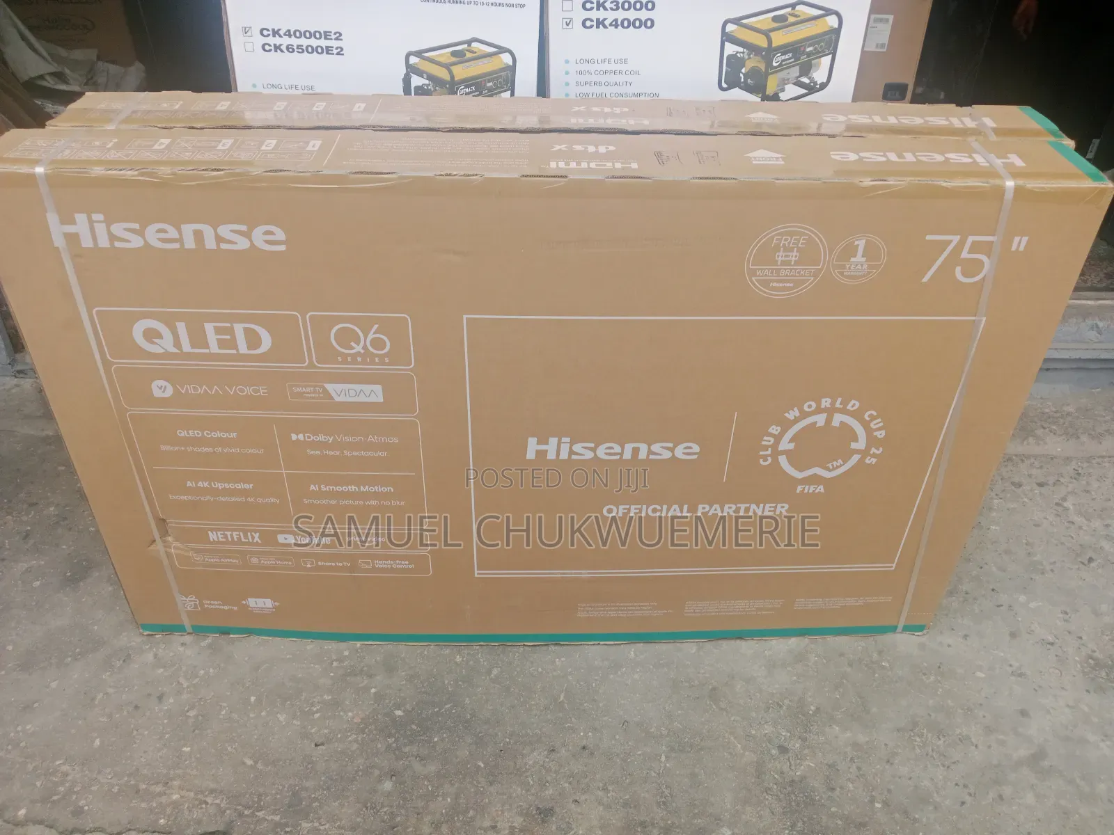 Hisense Television 75inch Smart Qled 1year Warranty