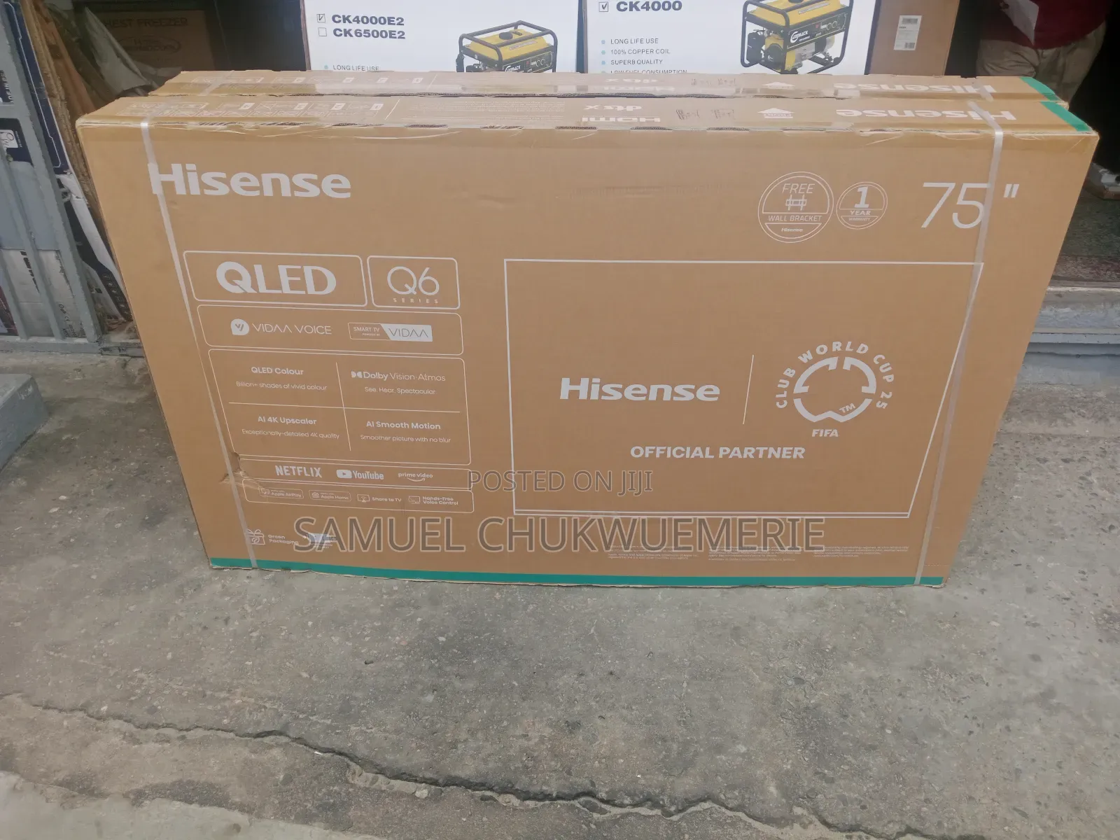 Hisense Television 75inch Smart Qled 1year Warranty