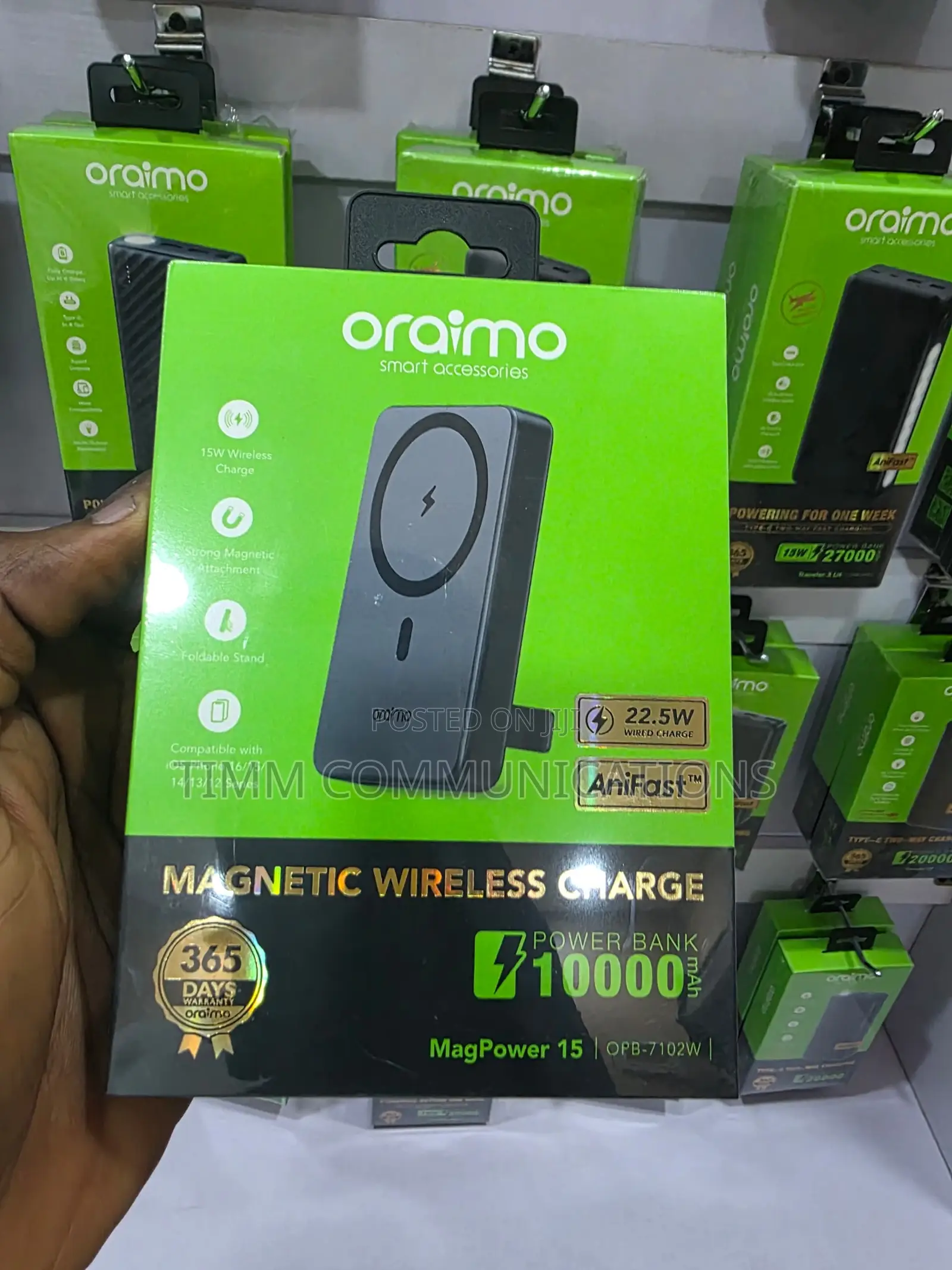 Oraimo Magpower 15 Magnetic Wireless Power Bank 10000mah