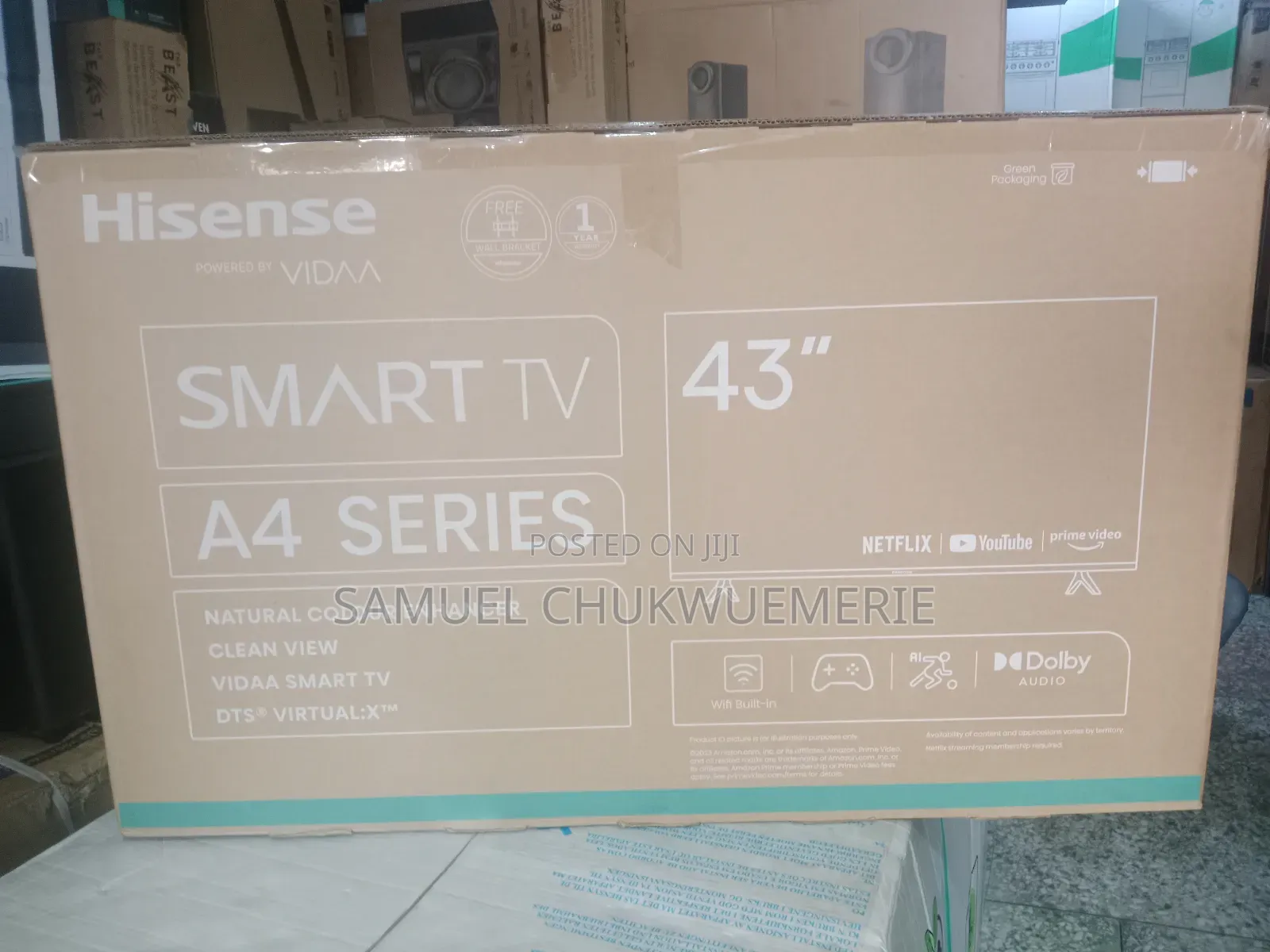 Hisense Television 43inch Smart 1year Warranty