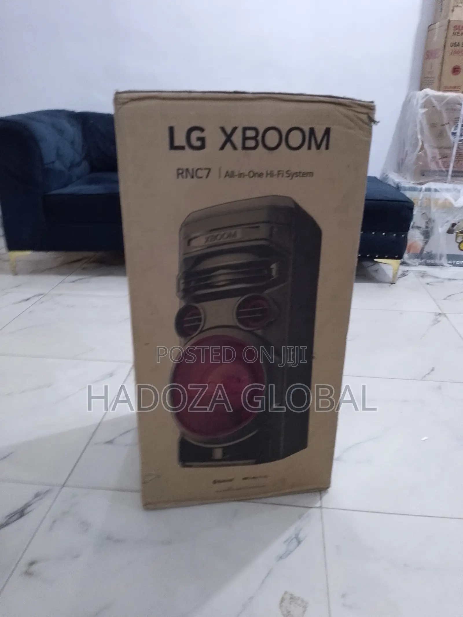 Home Entertainment Setup Featuring Lg Xboom Rnc7