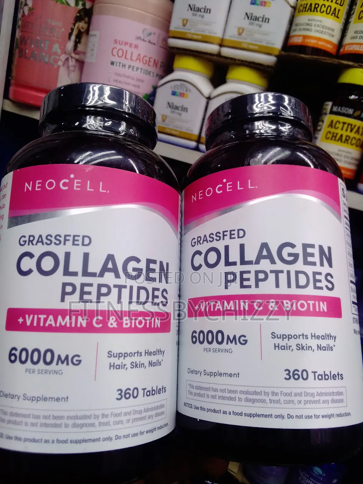 Neocell Grassfed Collagen Peptides 6000mg X 360 Tablets