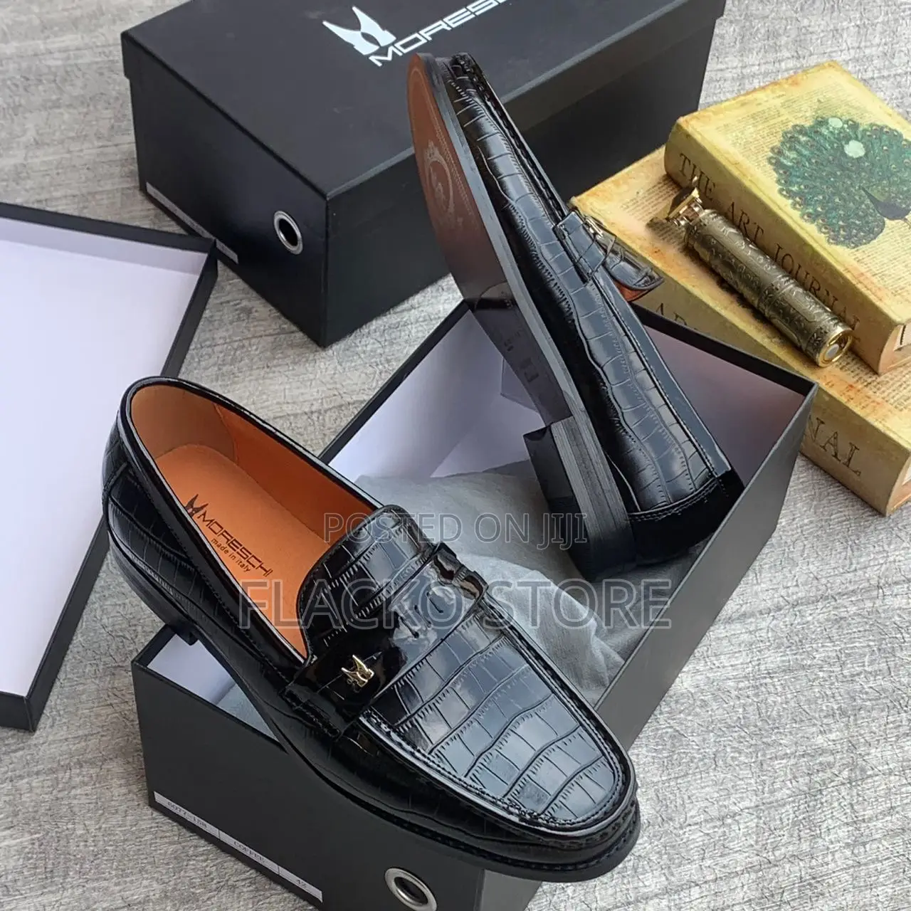 Original Moreschi Italian Loafers Shoes