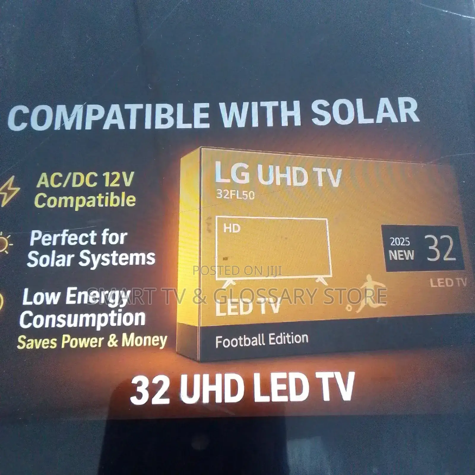 32 Inches Smart Tv With Building Showcasing