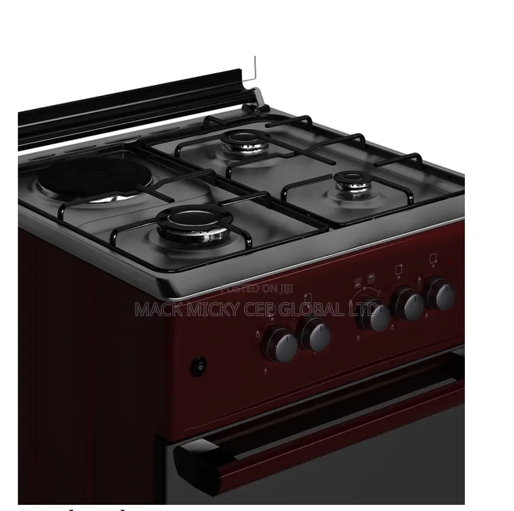Maxi Gas Cooker 60x60 Cm (3+1) Burners Red