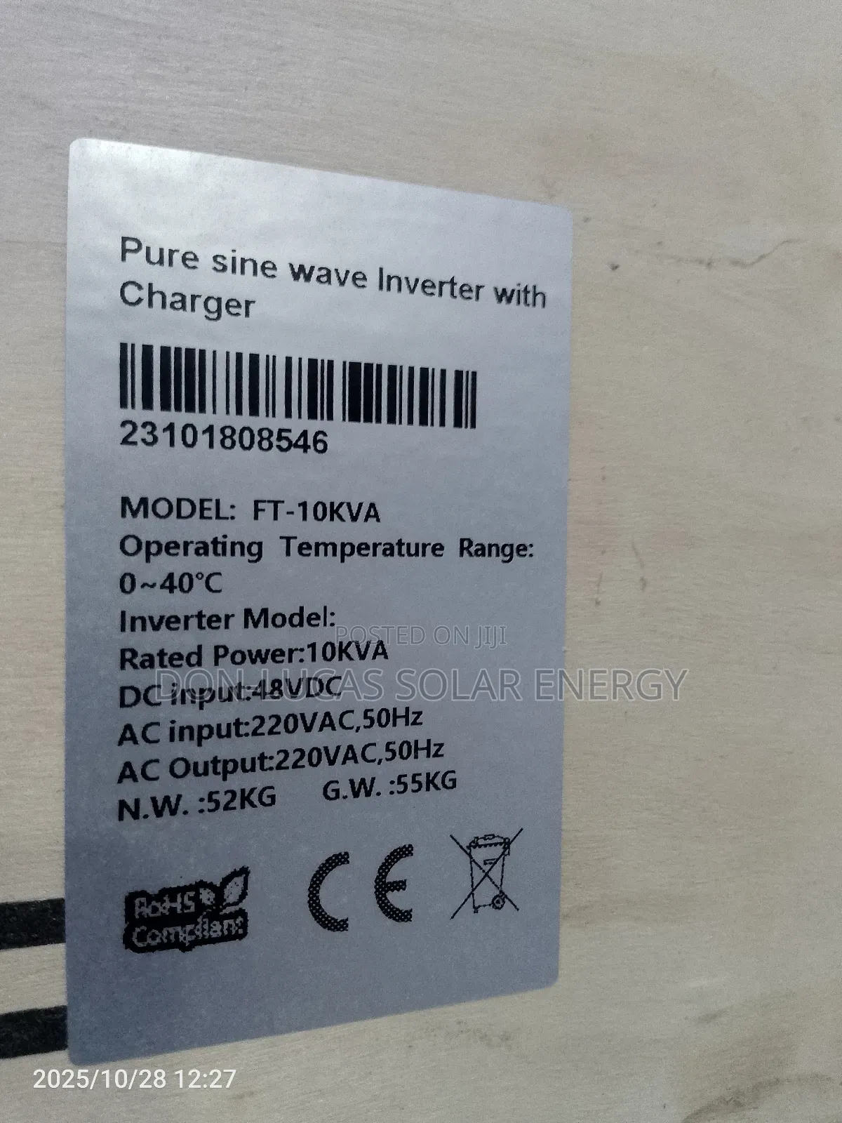 G Power Plus 10kva 48v