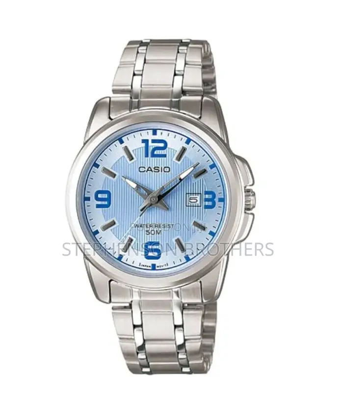Casio Ltp‐1314d‐2avdf Women’S Classic Blue Dial Polished Steel Watch