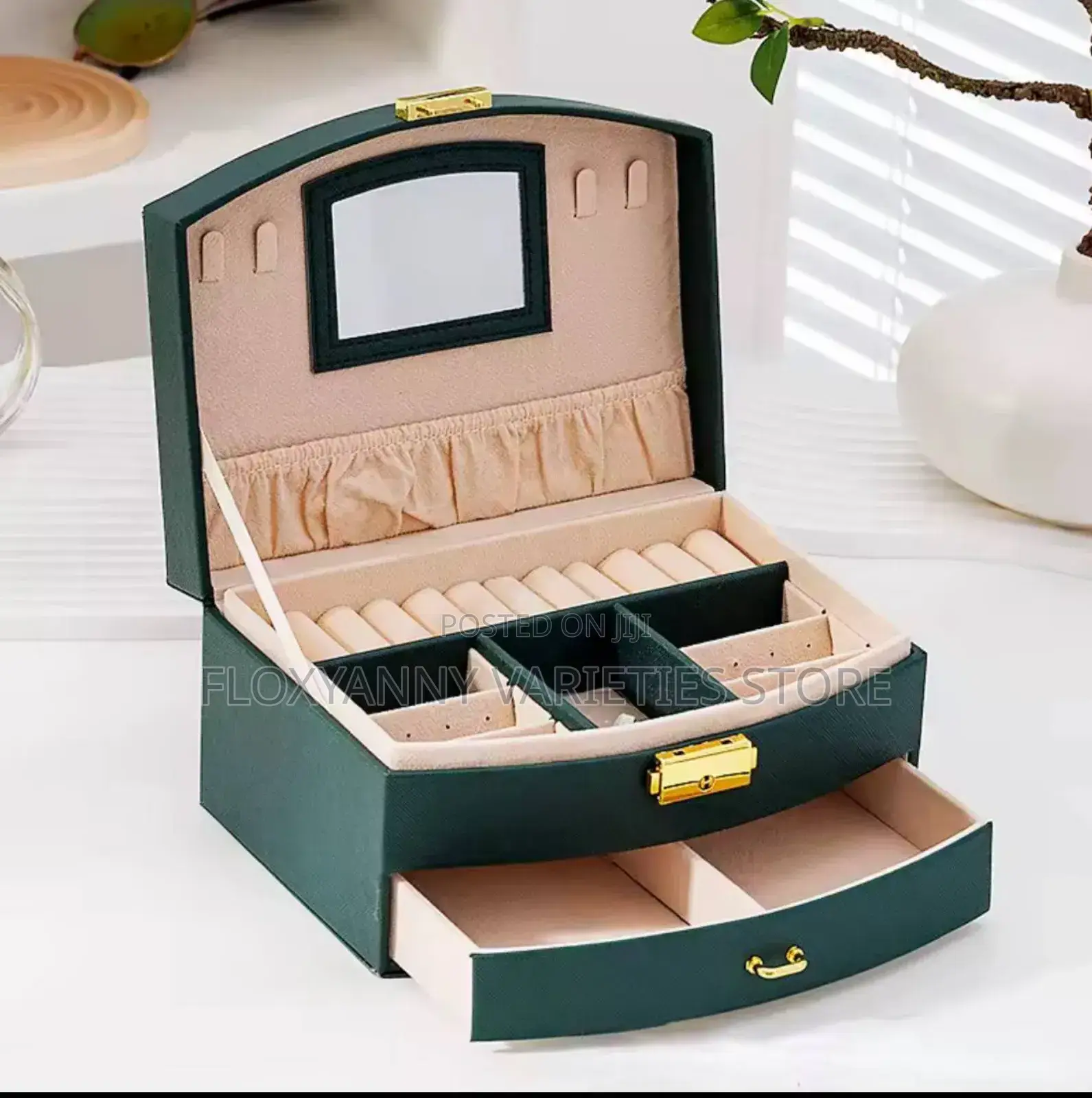 Luxury Two-Layer Drawer Jewelry Storage Box