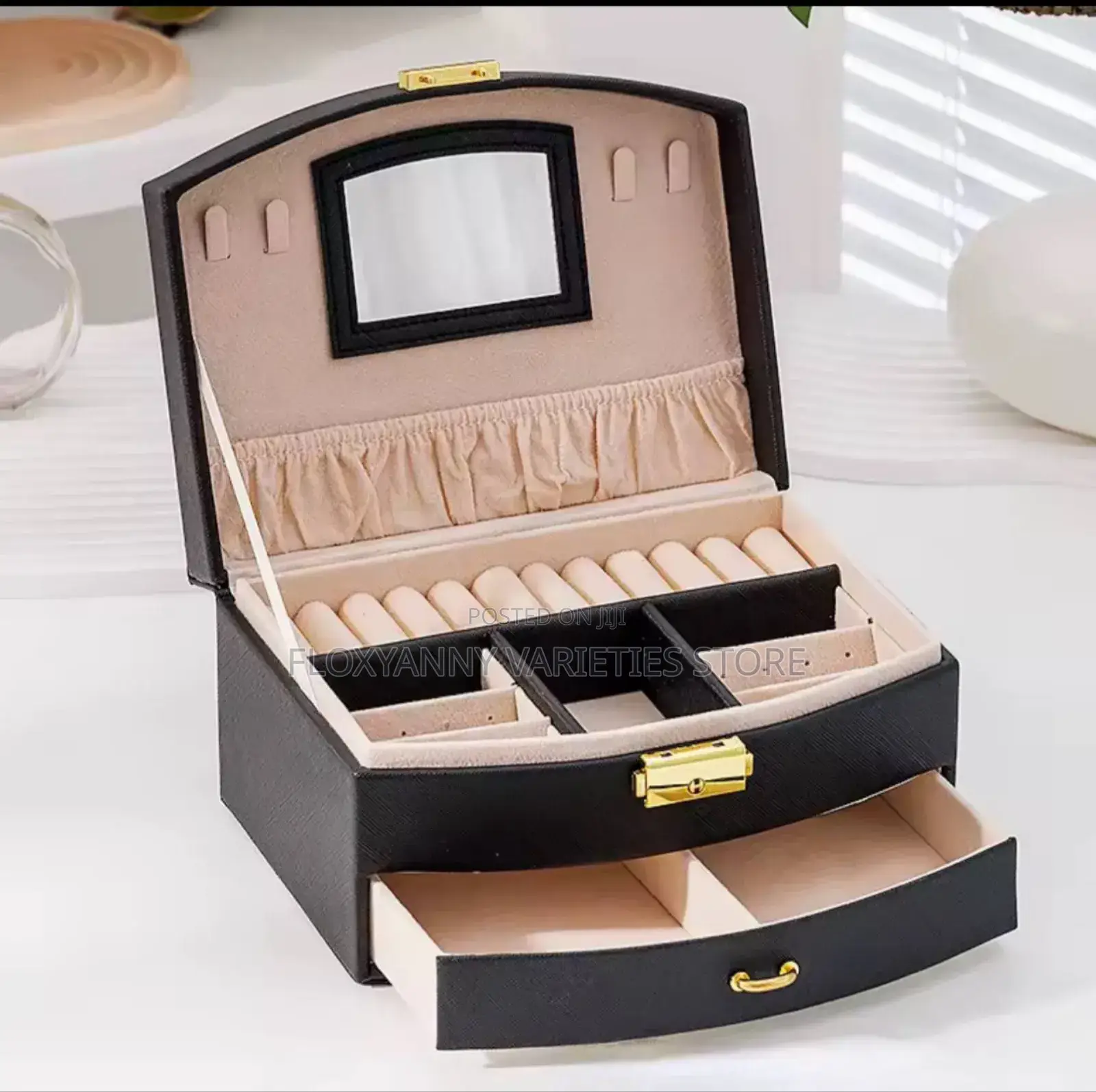 Luxury Two-Layer Drawer Jewelry Storage Box
