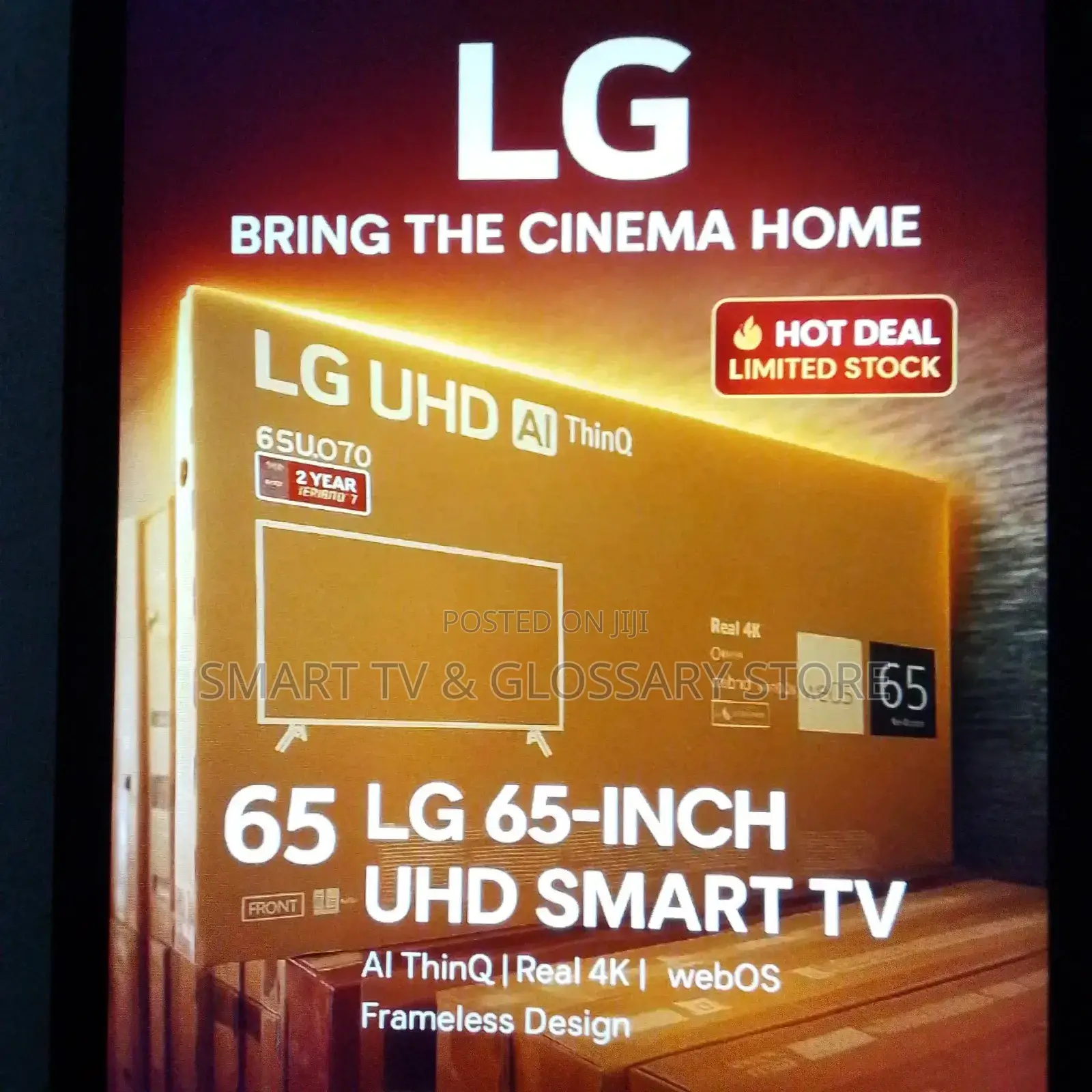 65 Inches Smart Lg With Real Ai Processor