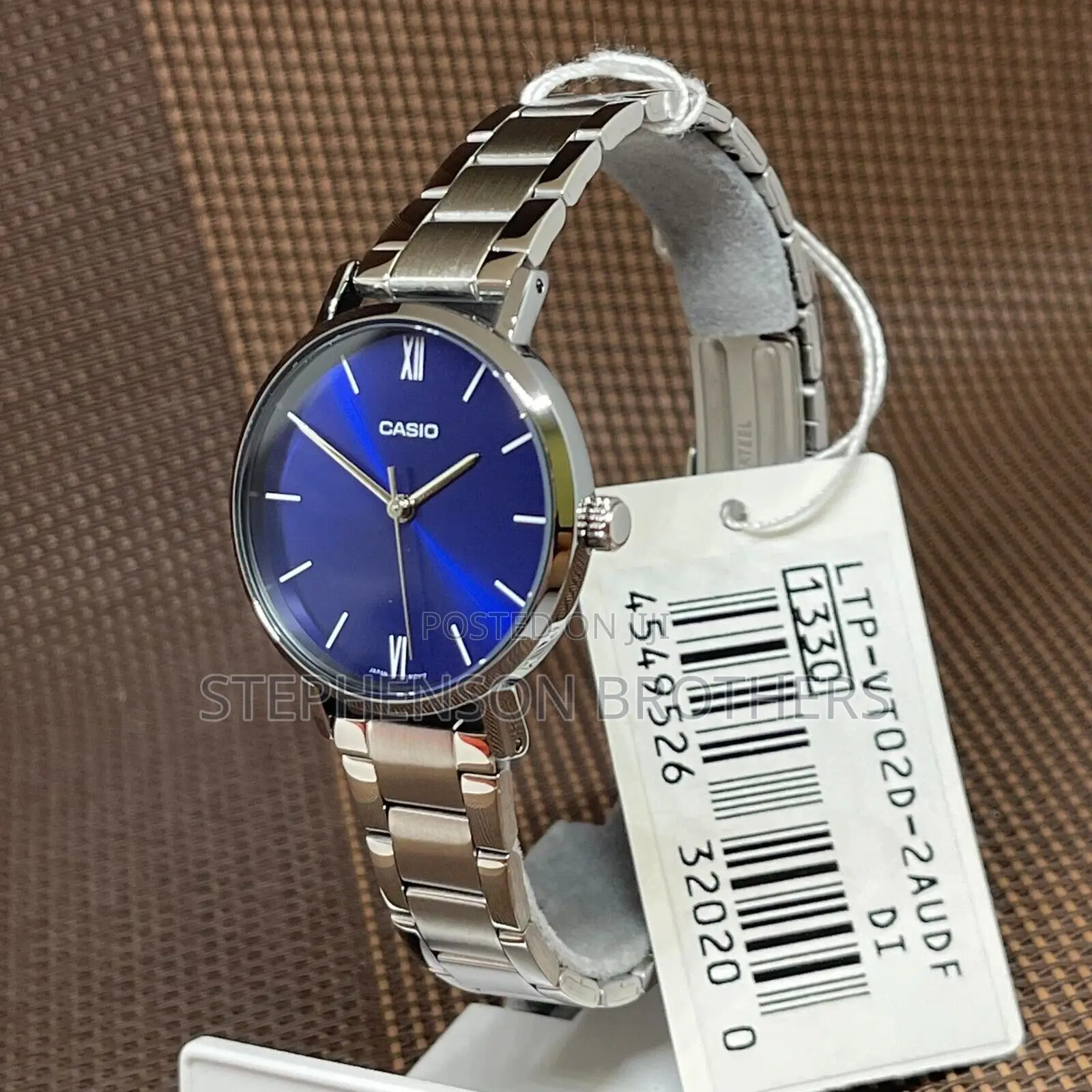 Casio LTP-Vt02d-2audf Women’S Enticer Blue Dial Small Analog Watch