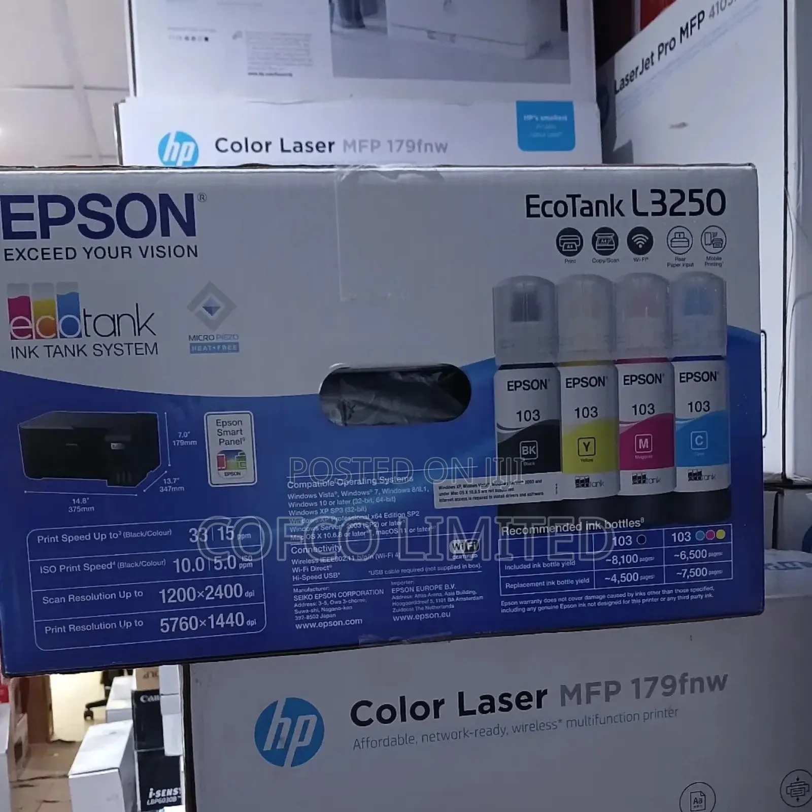 Epson Ecotank L3250 Printer