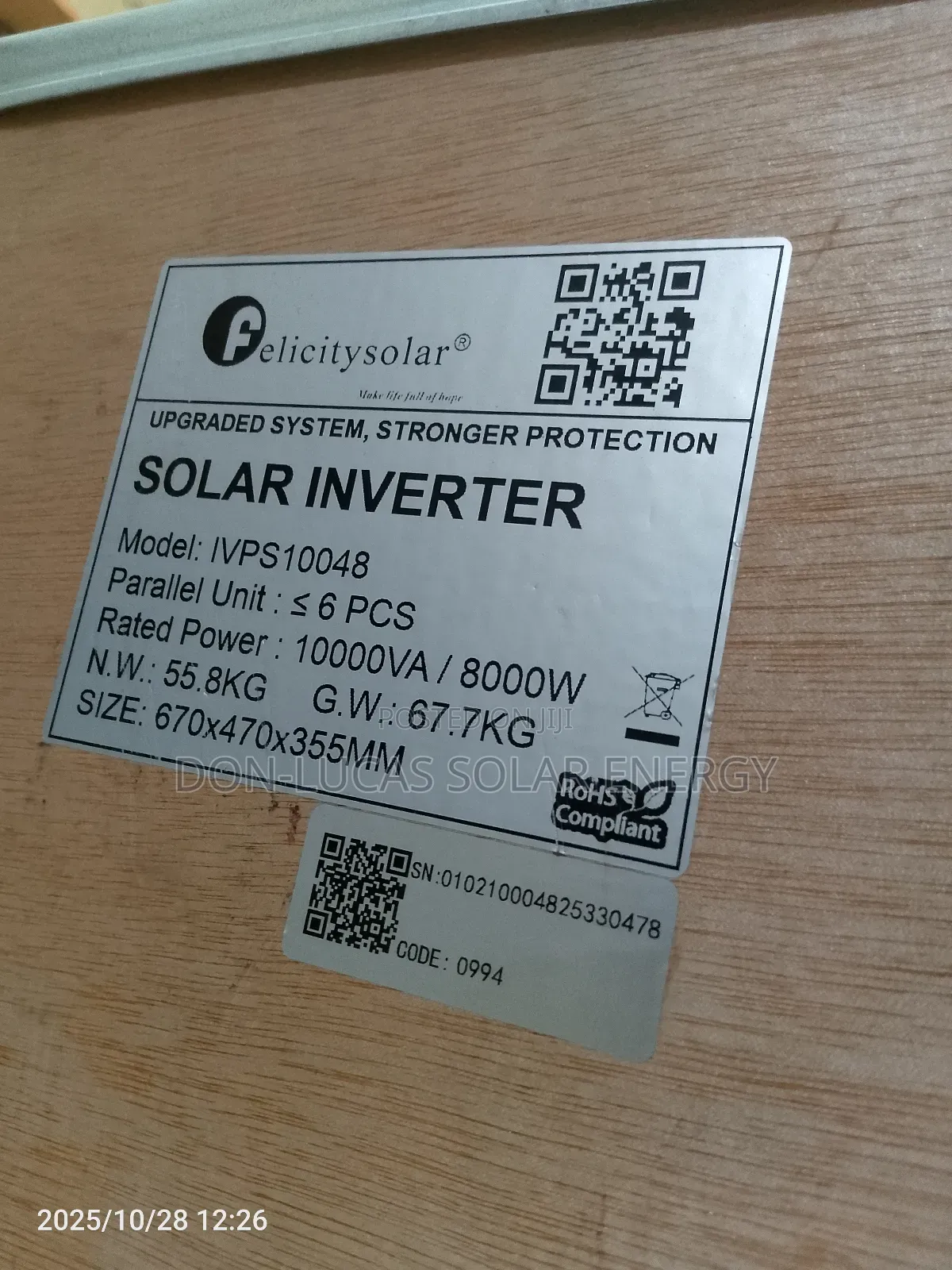 Felicity Inverter 10kva Ivps
