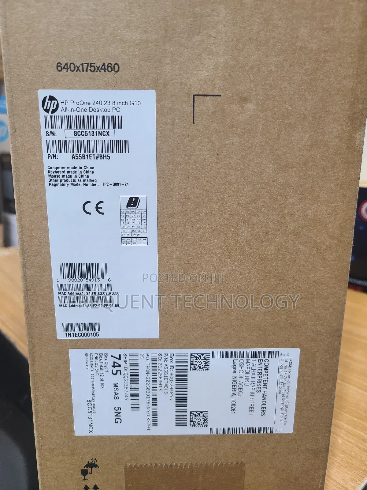 New HP ProOne 240 G10 All-in-One 8GB Intel Core i3 SSD 512GB