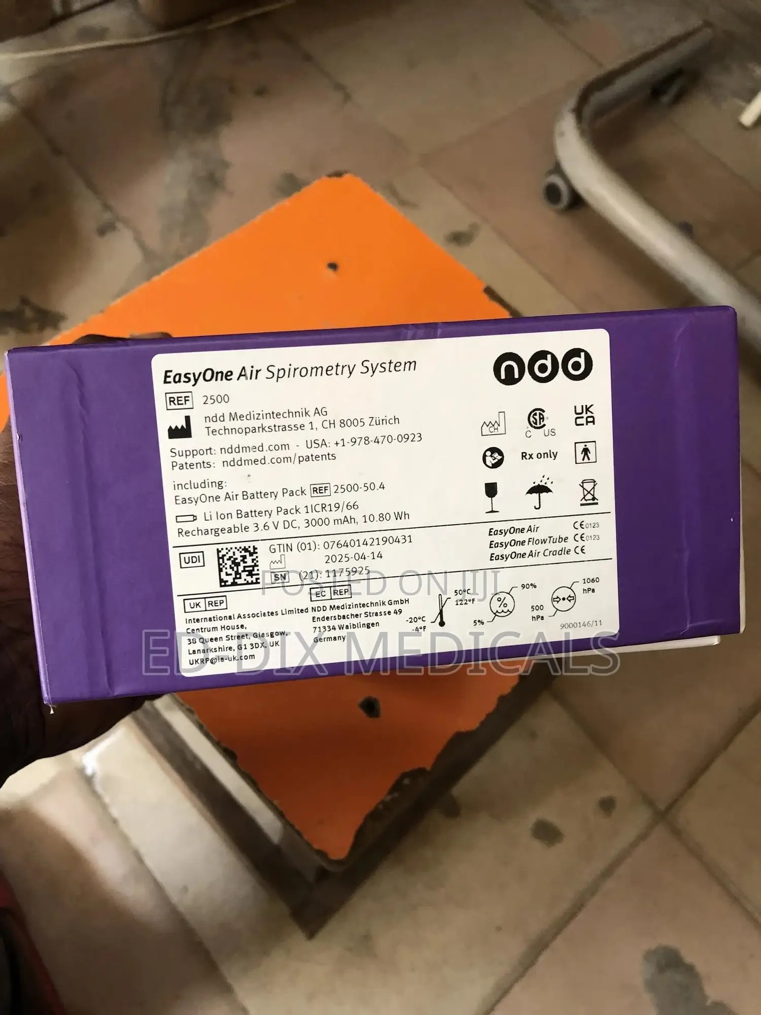 Portable Easyone Air Spirometer.