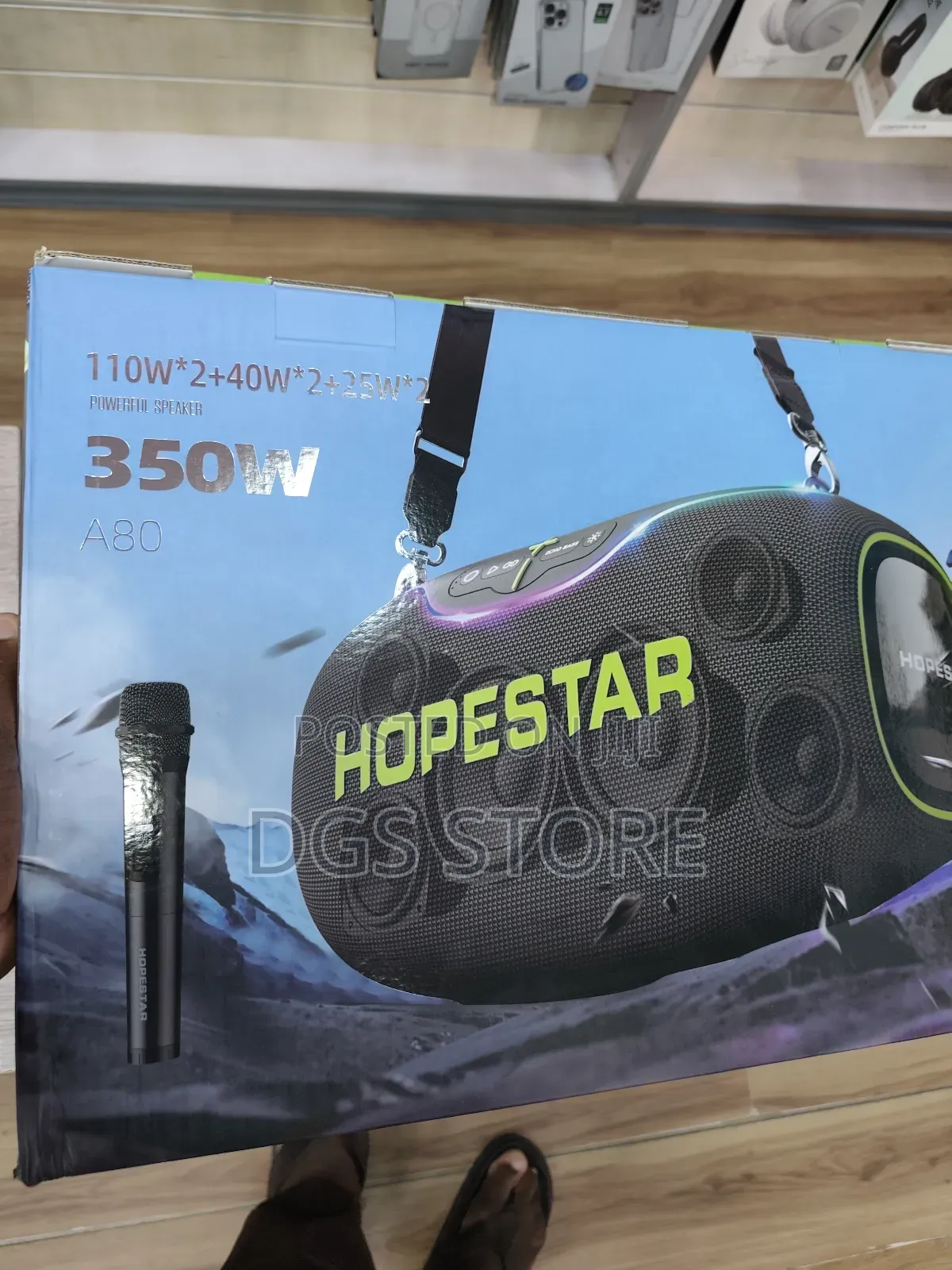 Hopestar A80 Portable Speaker 350w With Microphone