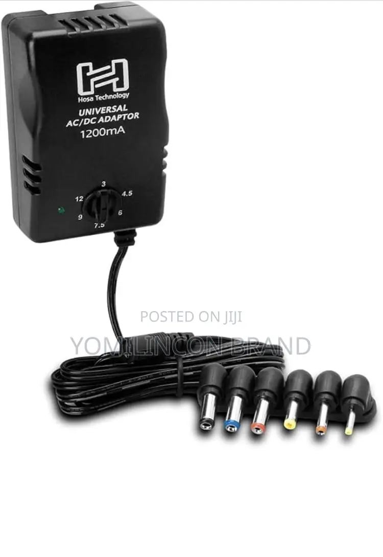 Hosa Acd-477 Universal Power Adapter, Selectable Up To 12 Vdc 1200 Ma