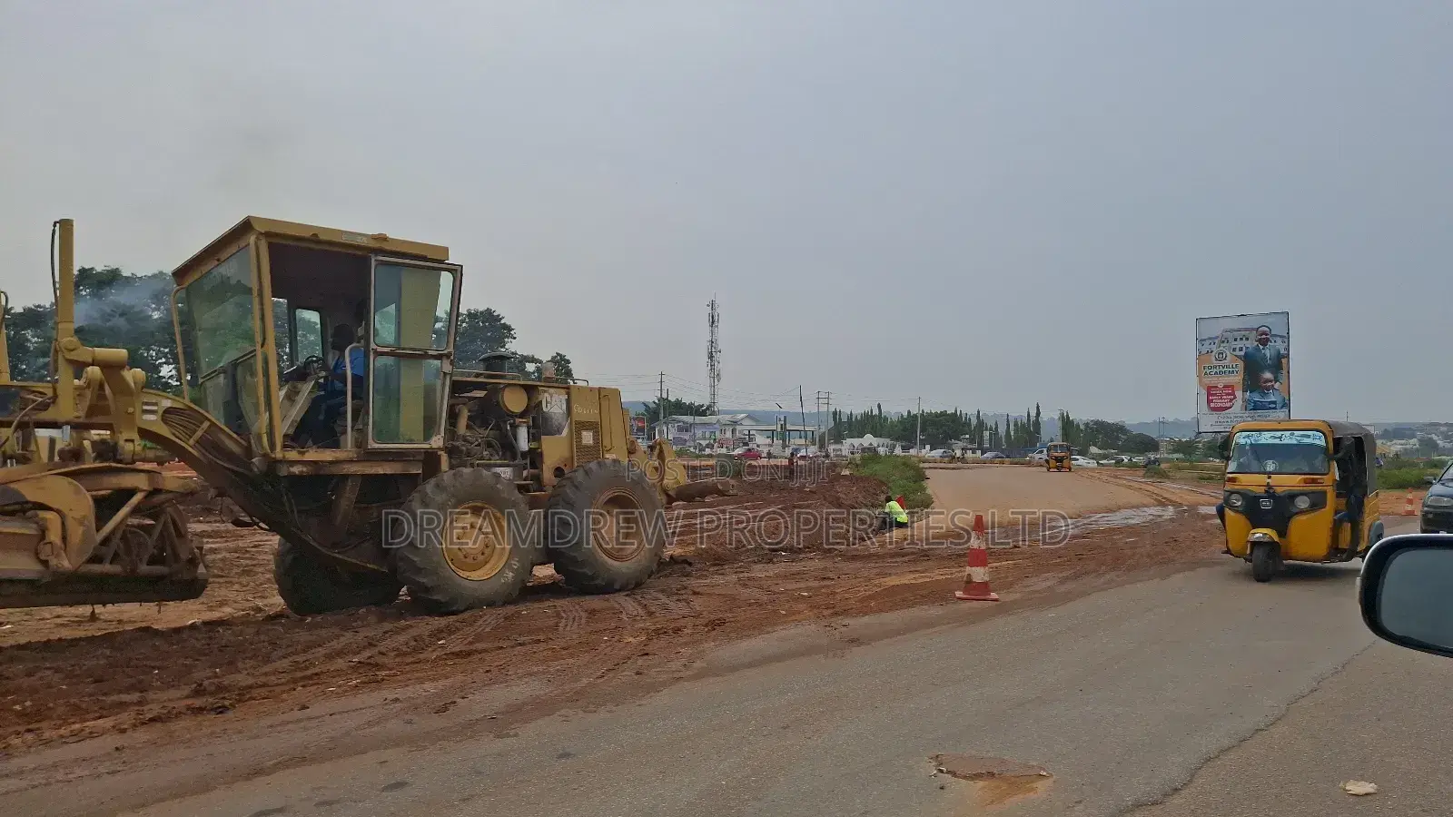 A Road Construction to an Fcda C of O Land at Apo Wassa