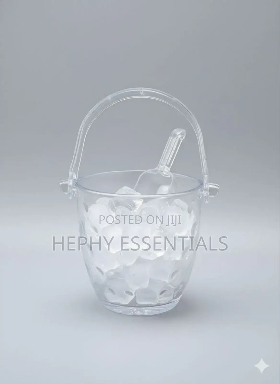 Glass Ice Bucket With Ice Picker