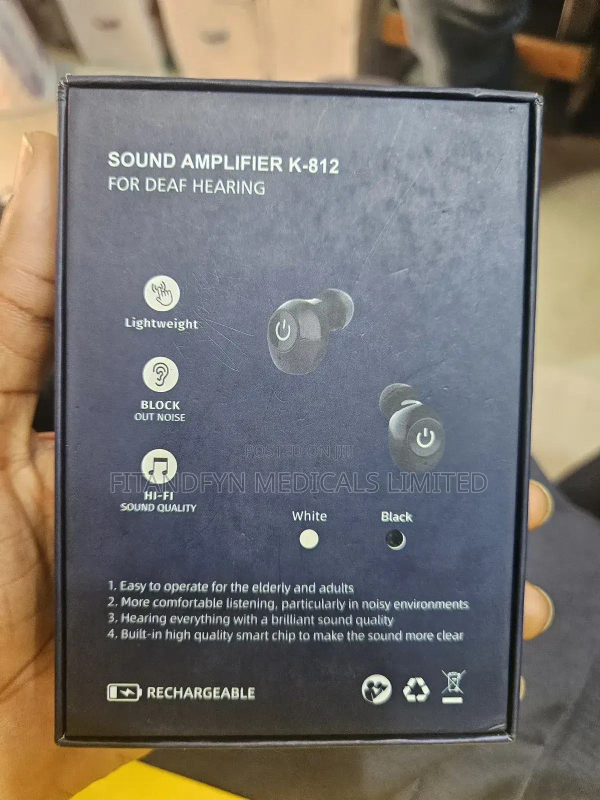 Axon K-812 Rechargeable Sound Amplifier, Which Is A Hearing Aid