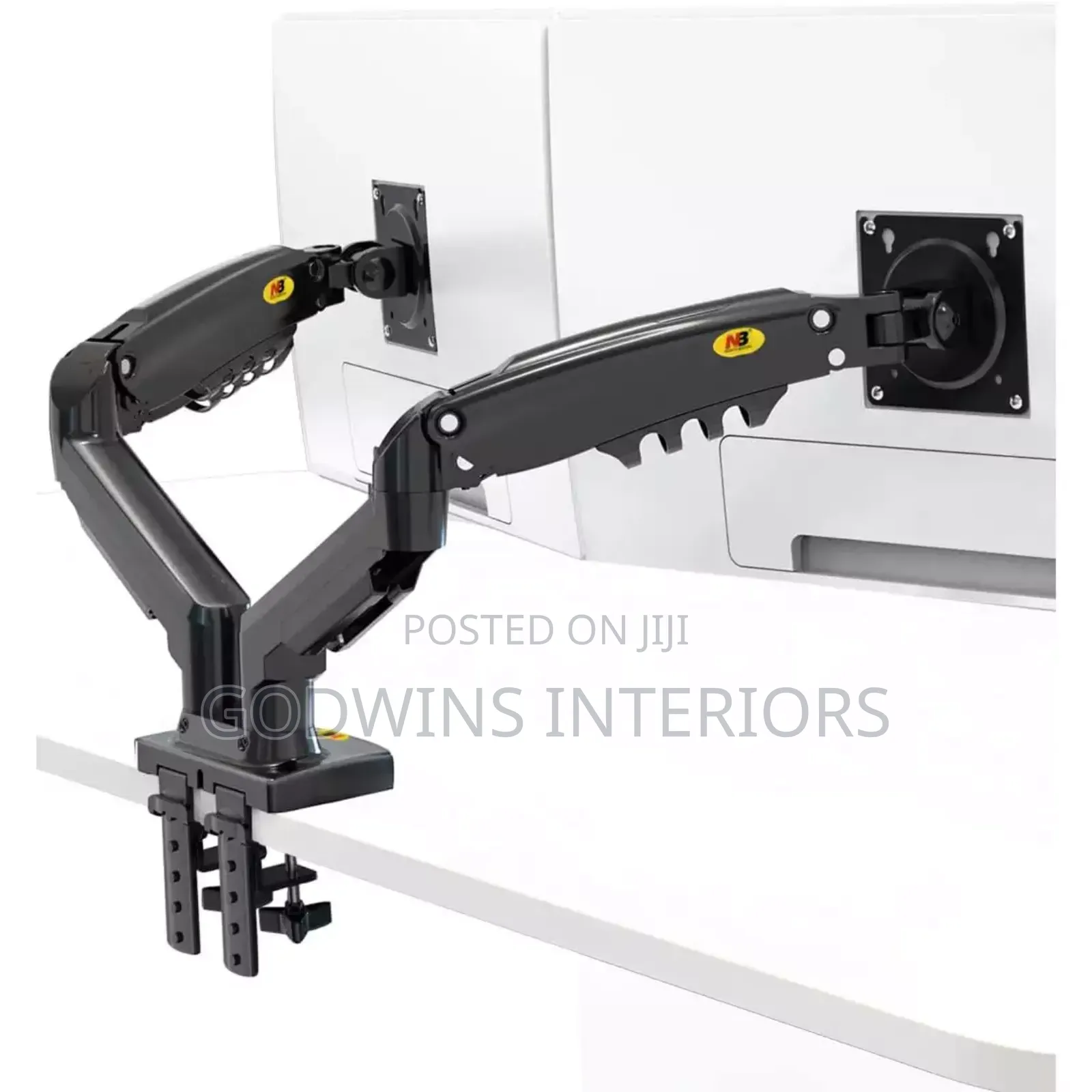 Nb Double Monitor Adjustable Bracket