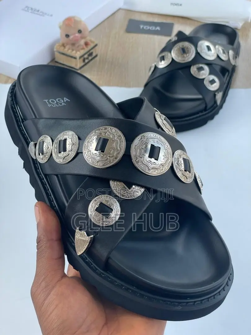 Embellished Leather Slip-On