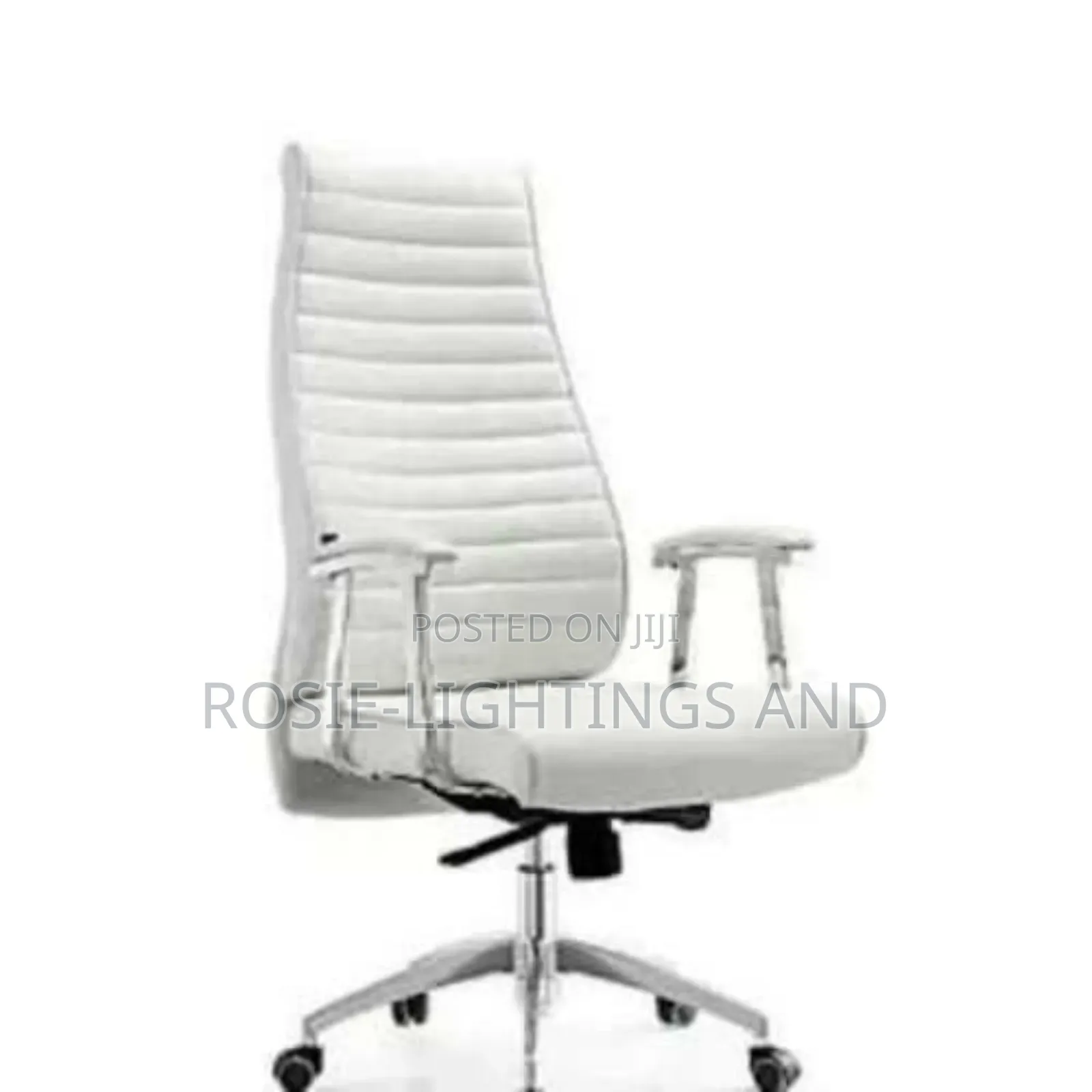 1.2 Metre Office Table and White Swivel Chair With 2 Visitor Chairs