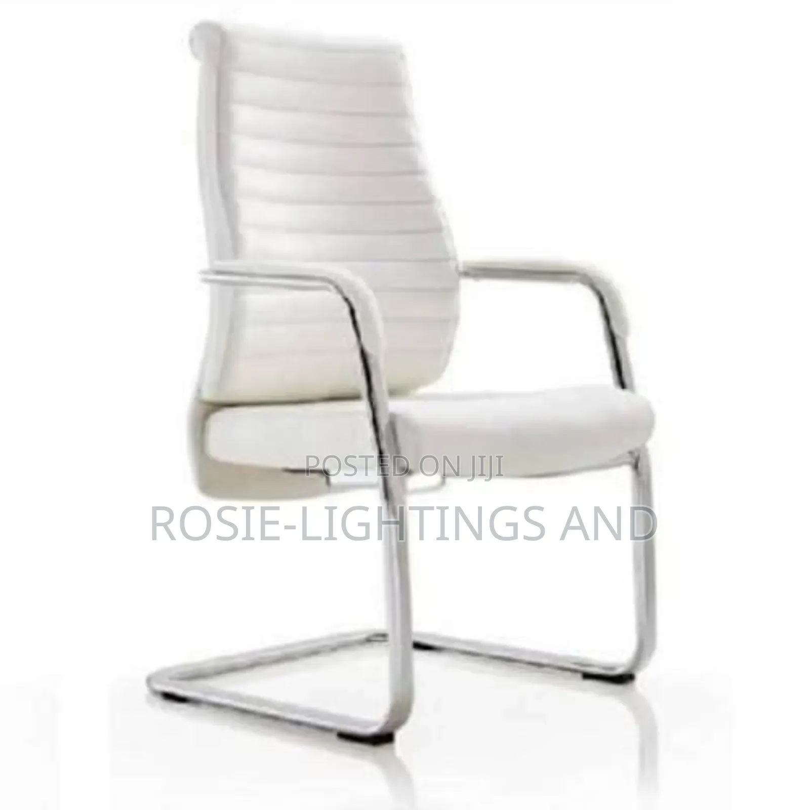 1.2 Metre Office Table and White Swivel Chair With 2 Visitor Chairs