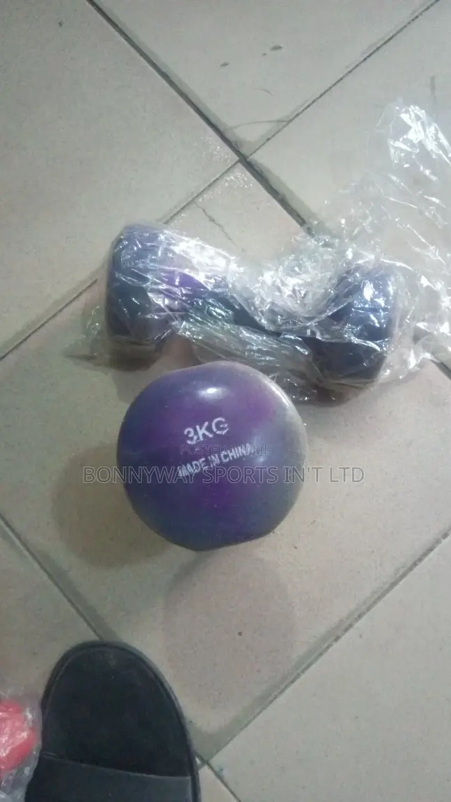 3kg Rubber Dumbells