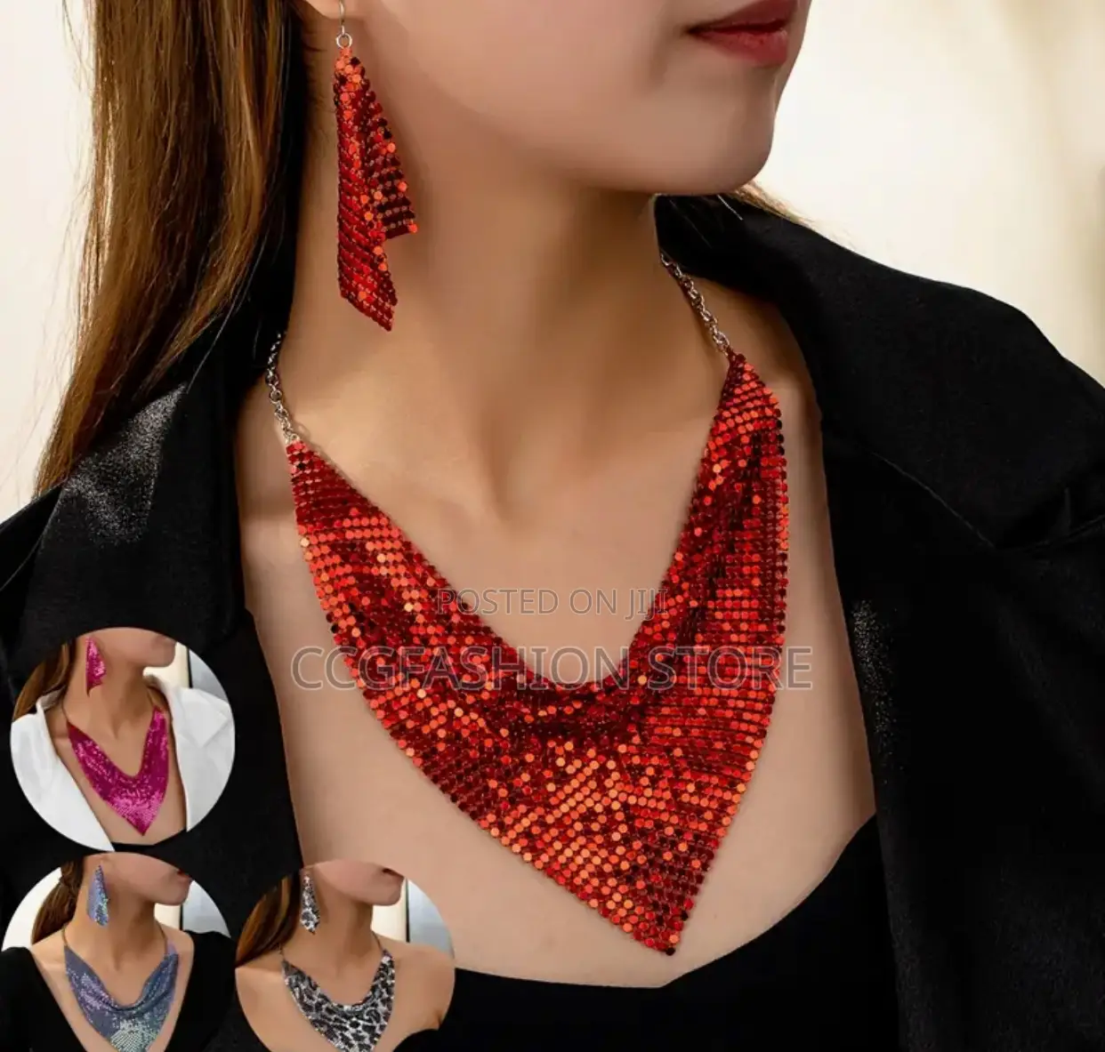 Double Layered Beads Necklace