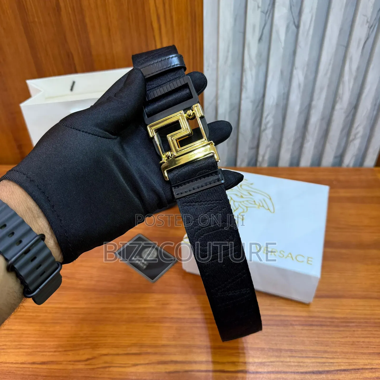 Original Versace Fabric Belts Available in Store