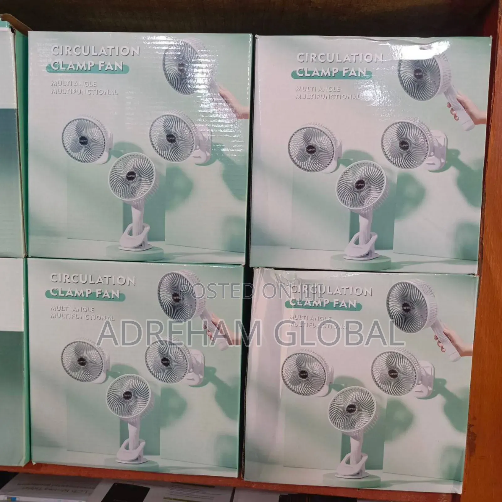 Table Clip Rechargeable Fan