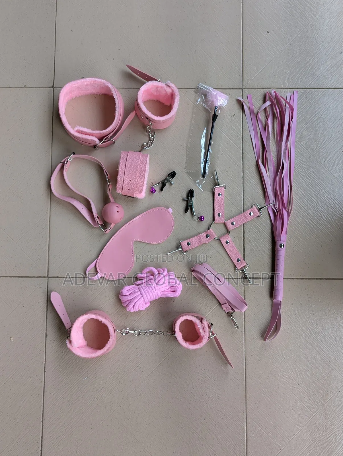 10pcs BDSM Bed Bondage Set Kit Restraint Adult