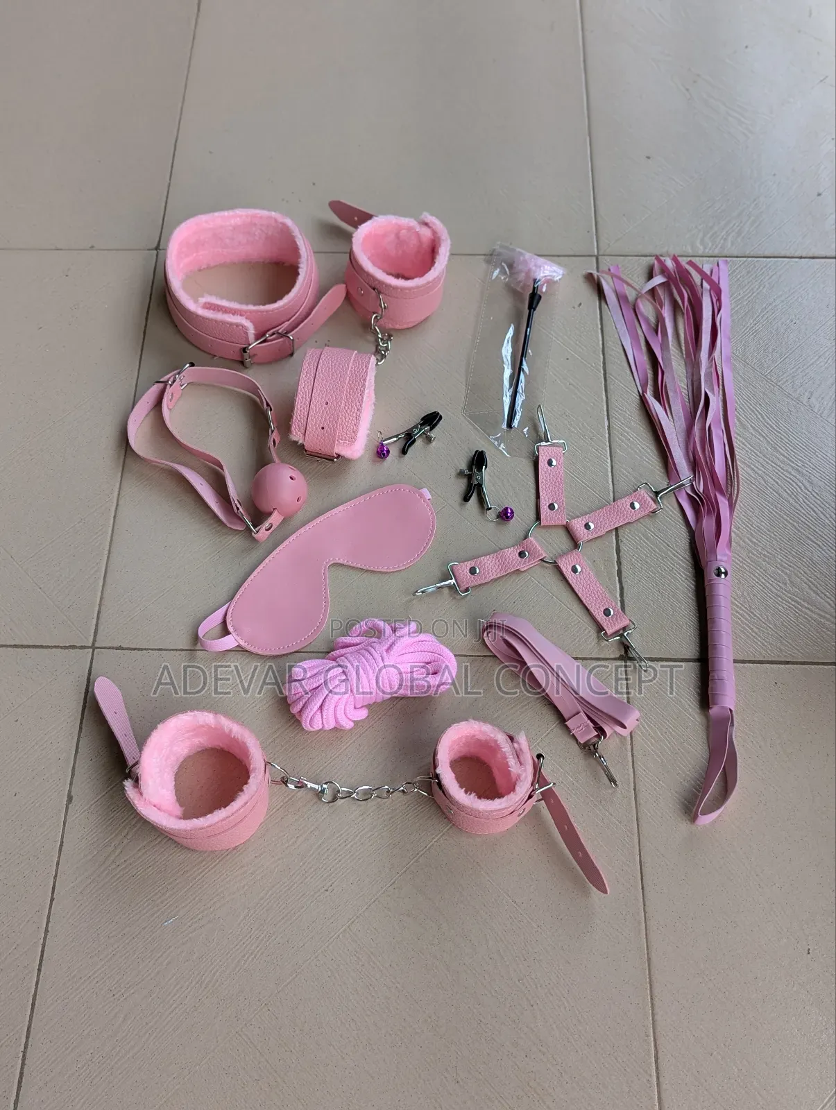 10pcs BDSM Bed Bondage Set Kit Restraint Adult
