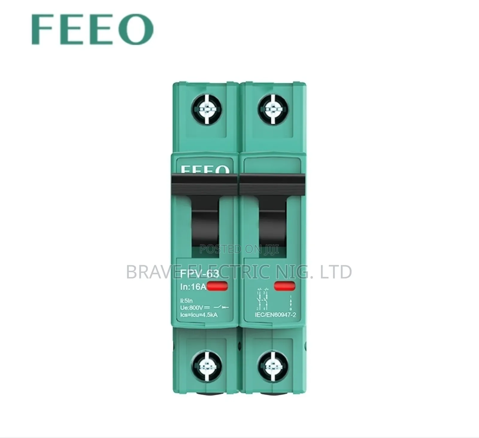Dc Circuit Breaker 2p 16a-63a
