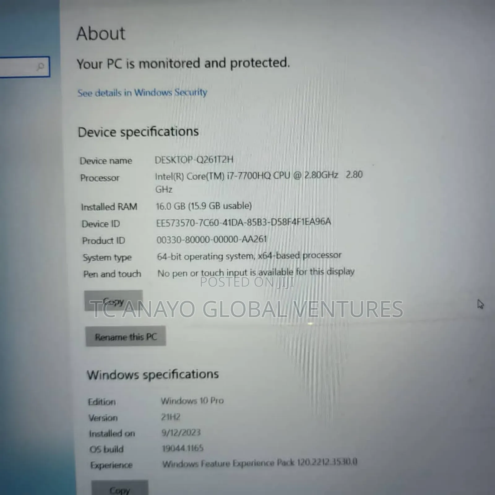 Laptop Dell Precision 5520 16GB Intel Core I7 SSD 512GB