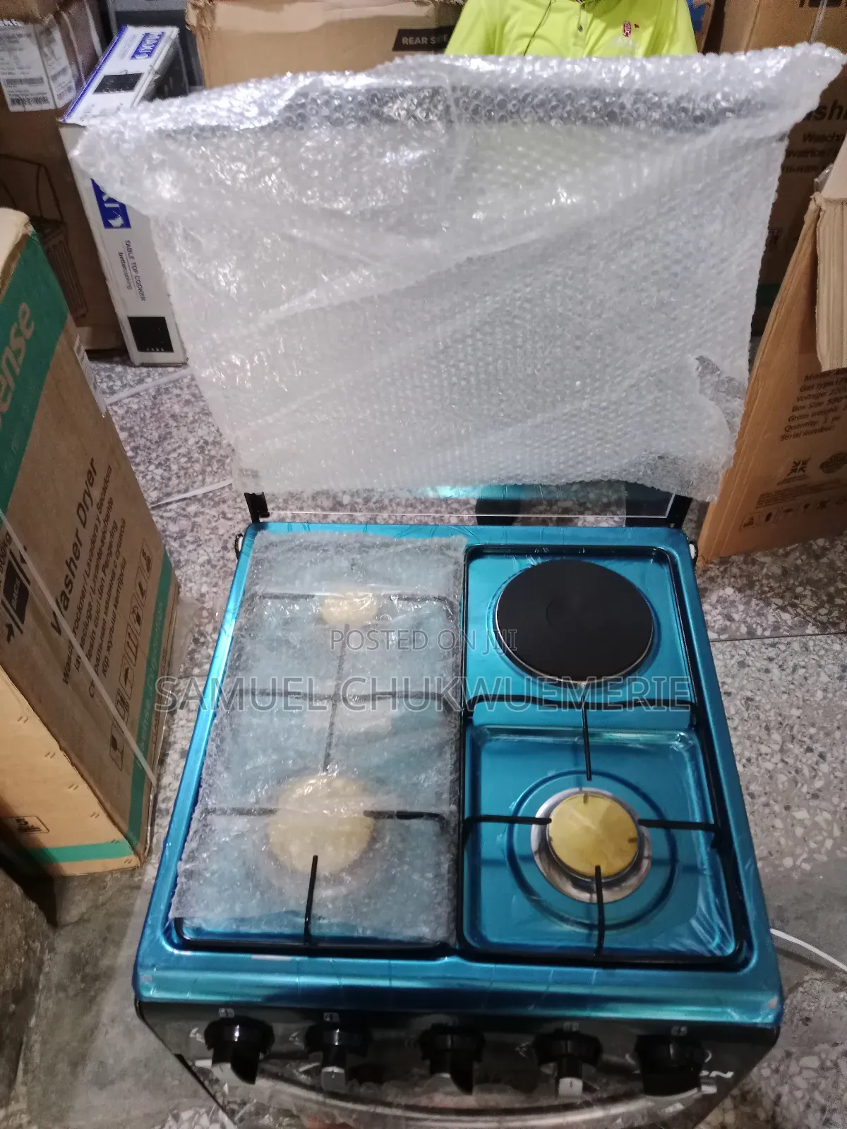 Aeon Gas Cooker 60x60 3burner ,1electric