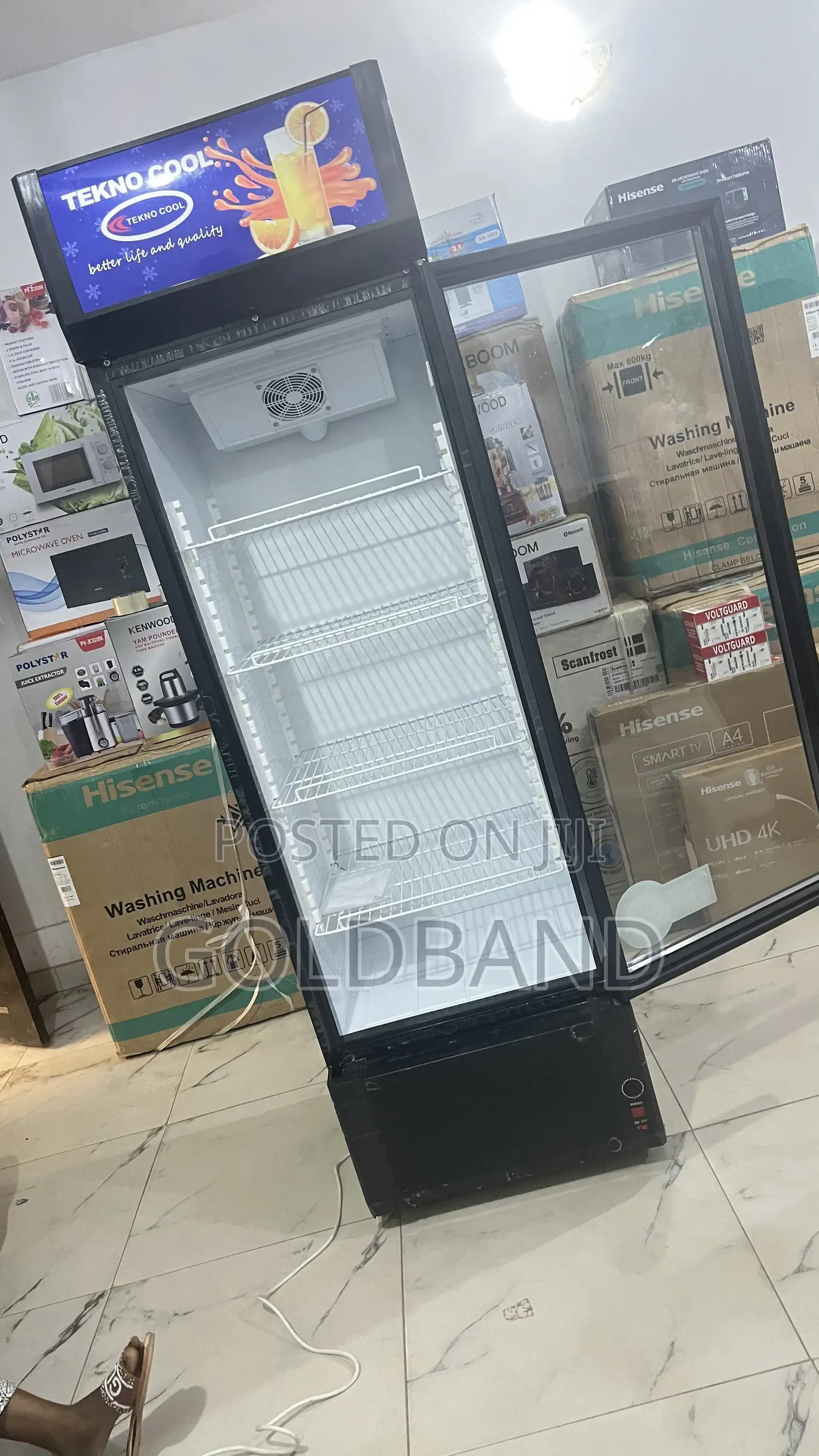Tecnocool 365l Chiller – Spacious Glass Door Cooler