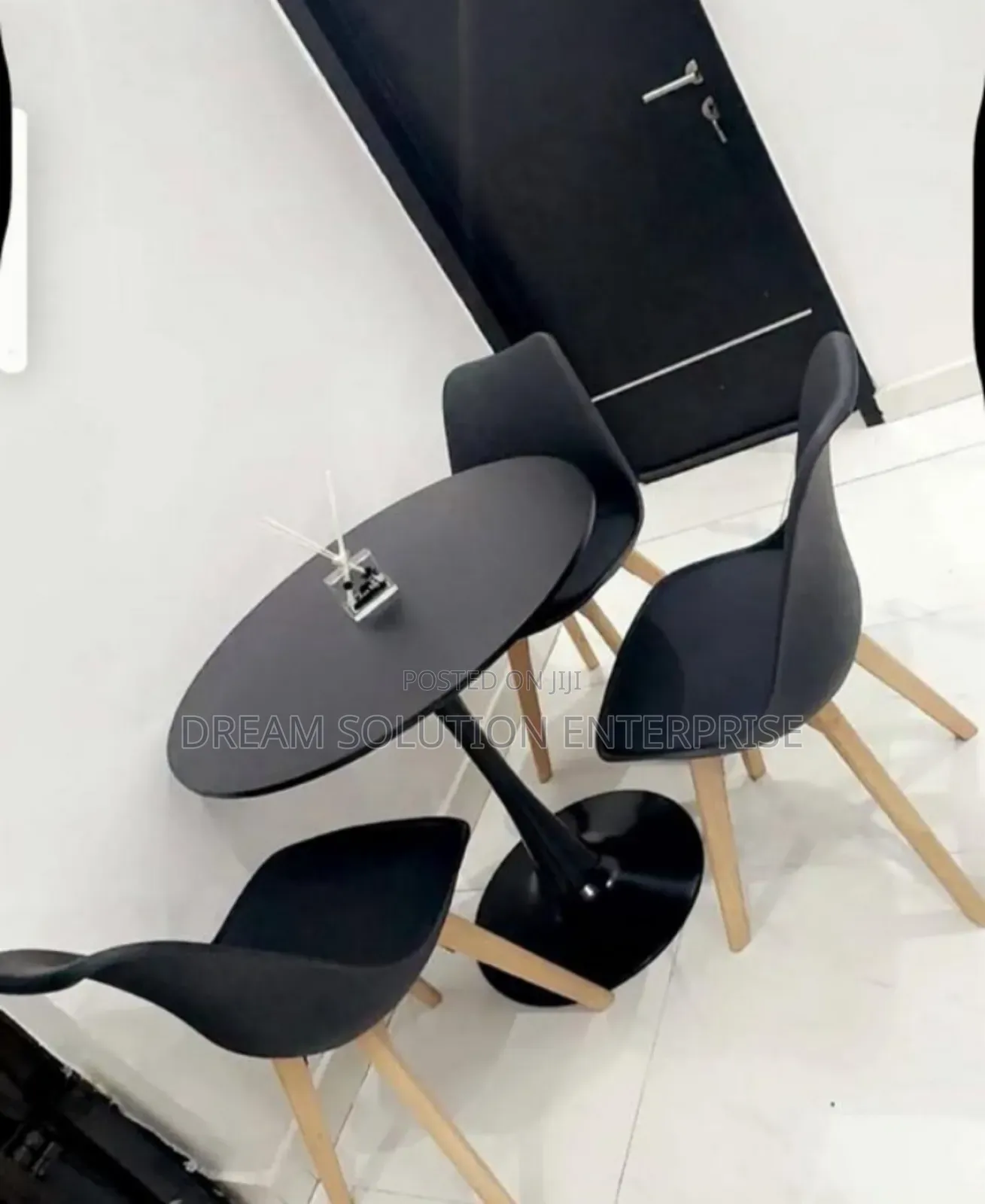 Mini Dinning Set With Wooden Leg Chair
