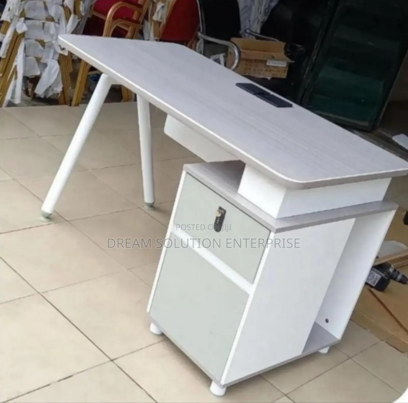 Standard 1.4 Meter Table With Attached Drawer
