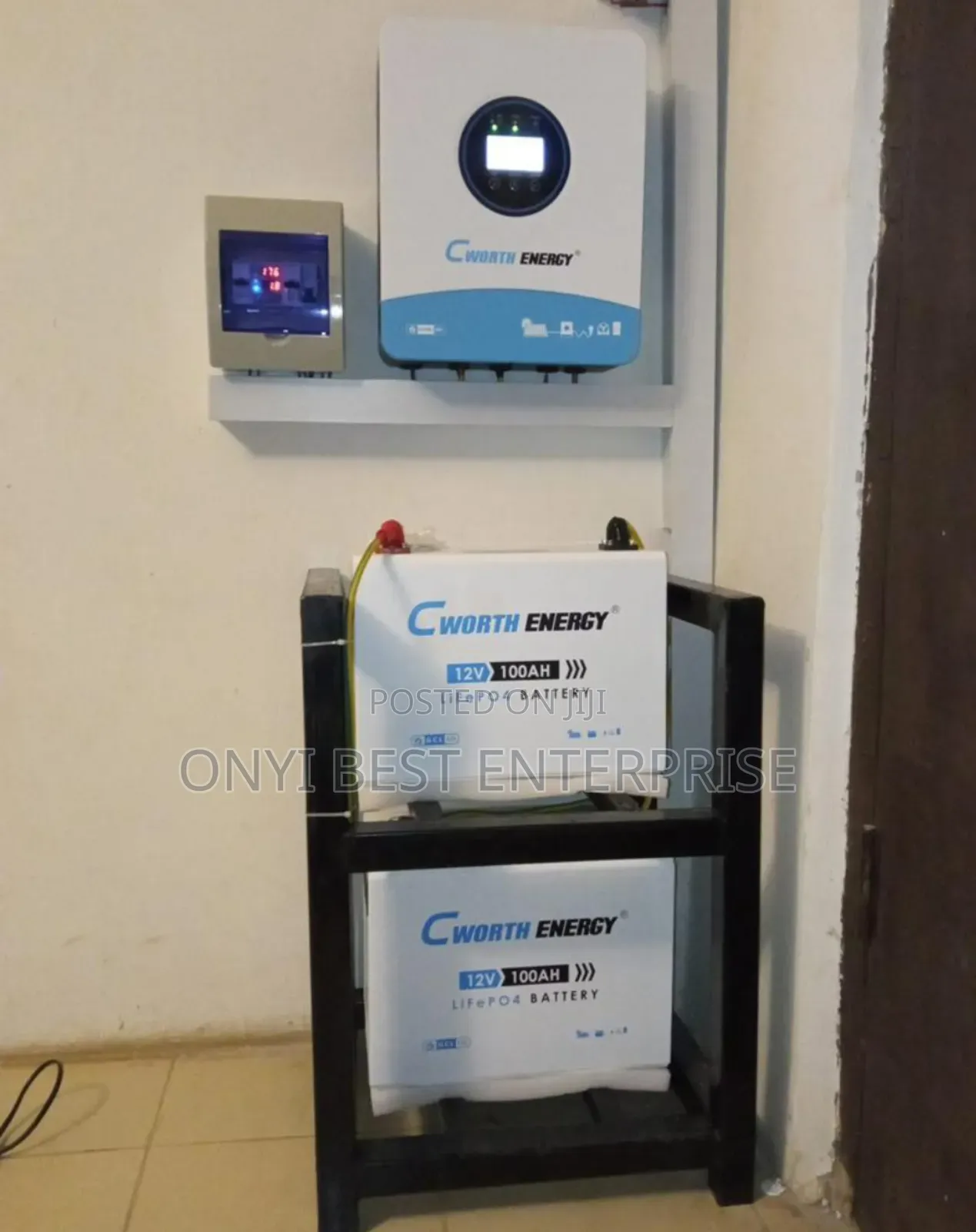 Setup C Worth Lithium Ion Battery 200ah Cworth Hybrid Inverter 4kva